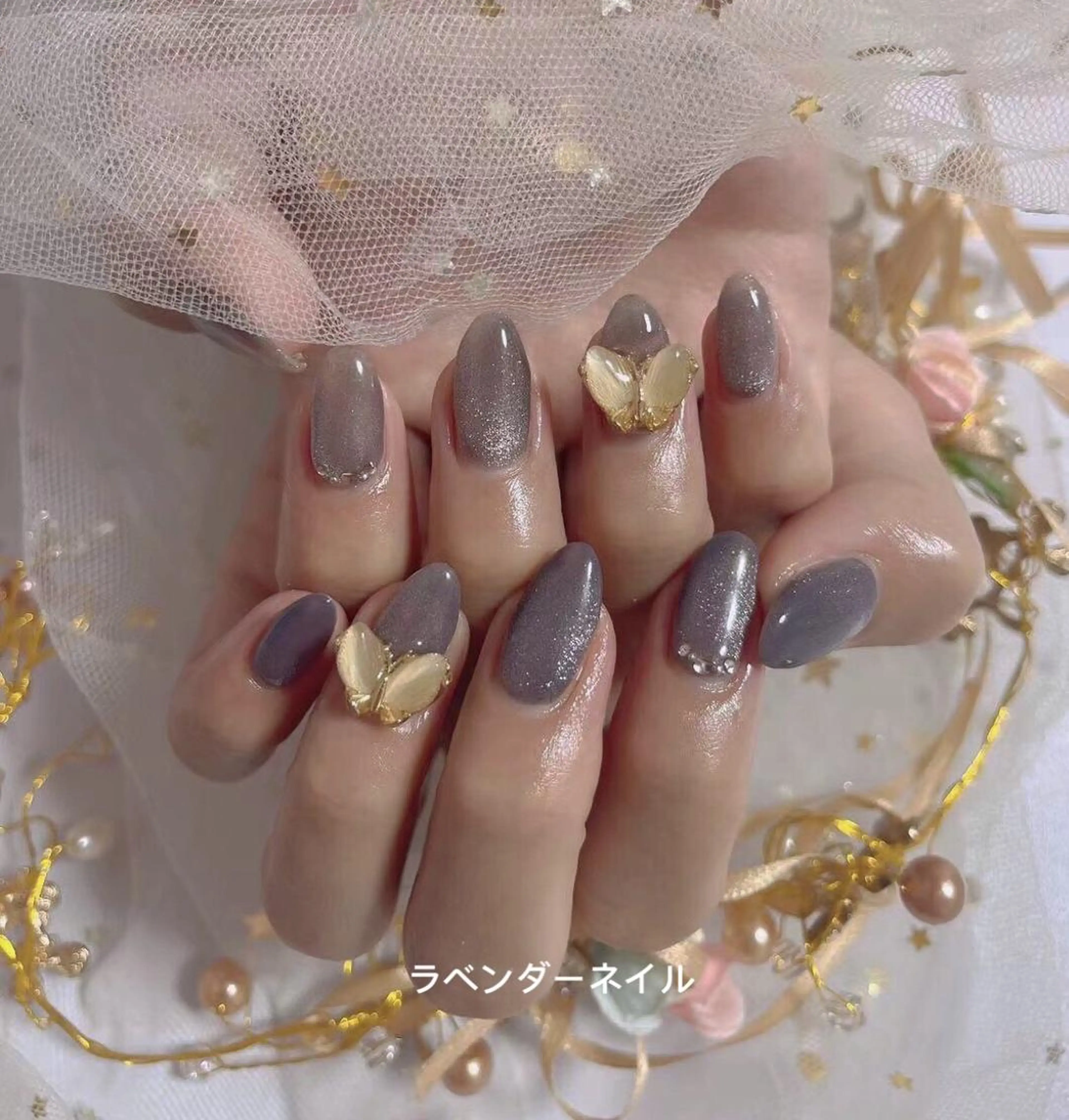 ネイル ラベンダー💖日暮里 ルル💖ネイルのネイルデザイン