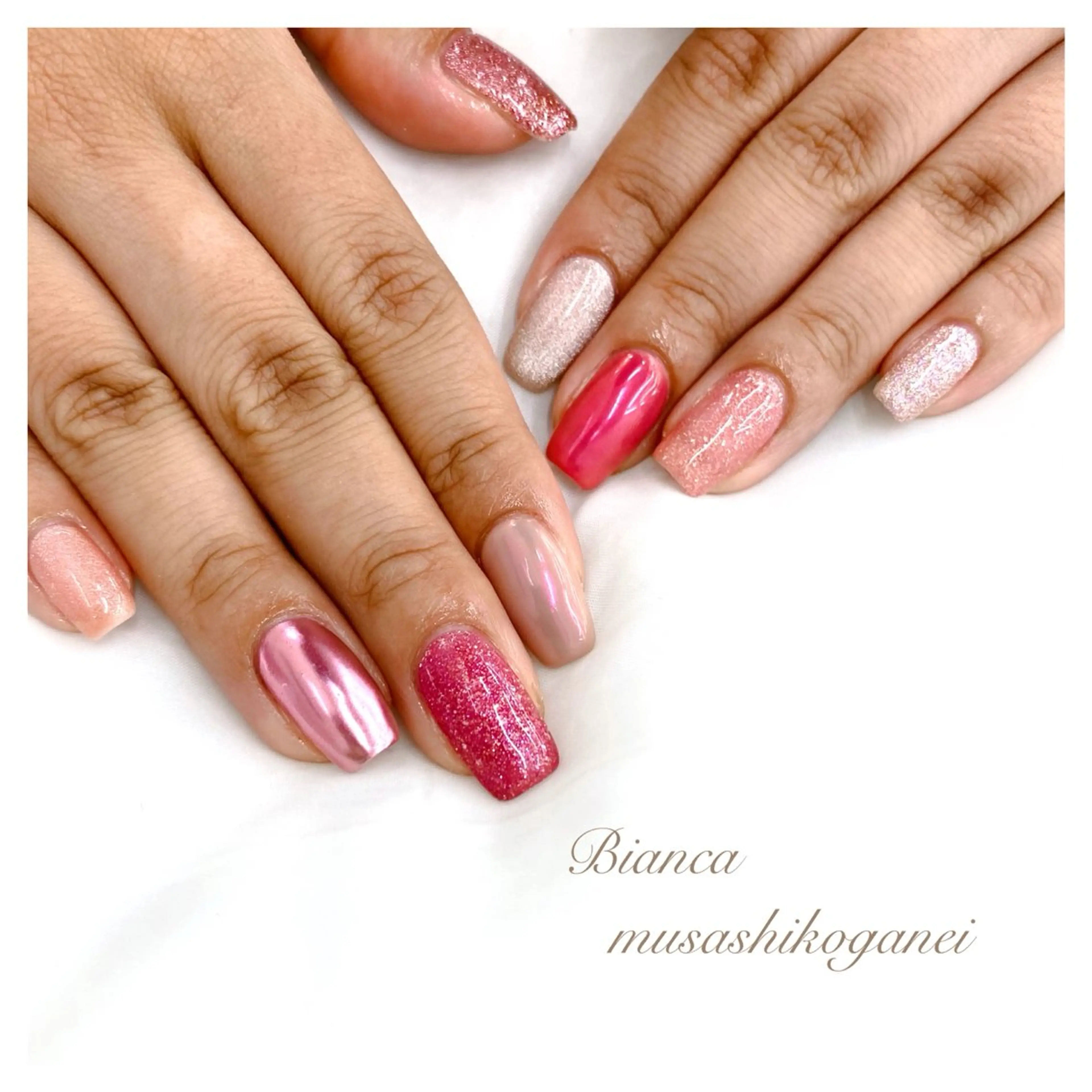 ネイル ハンドネイル Bianca 武蔵小金井　しぎはらのネイルデザイン