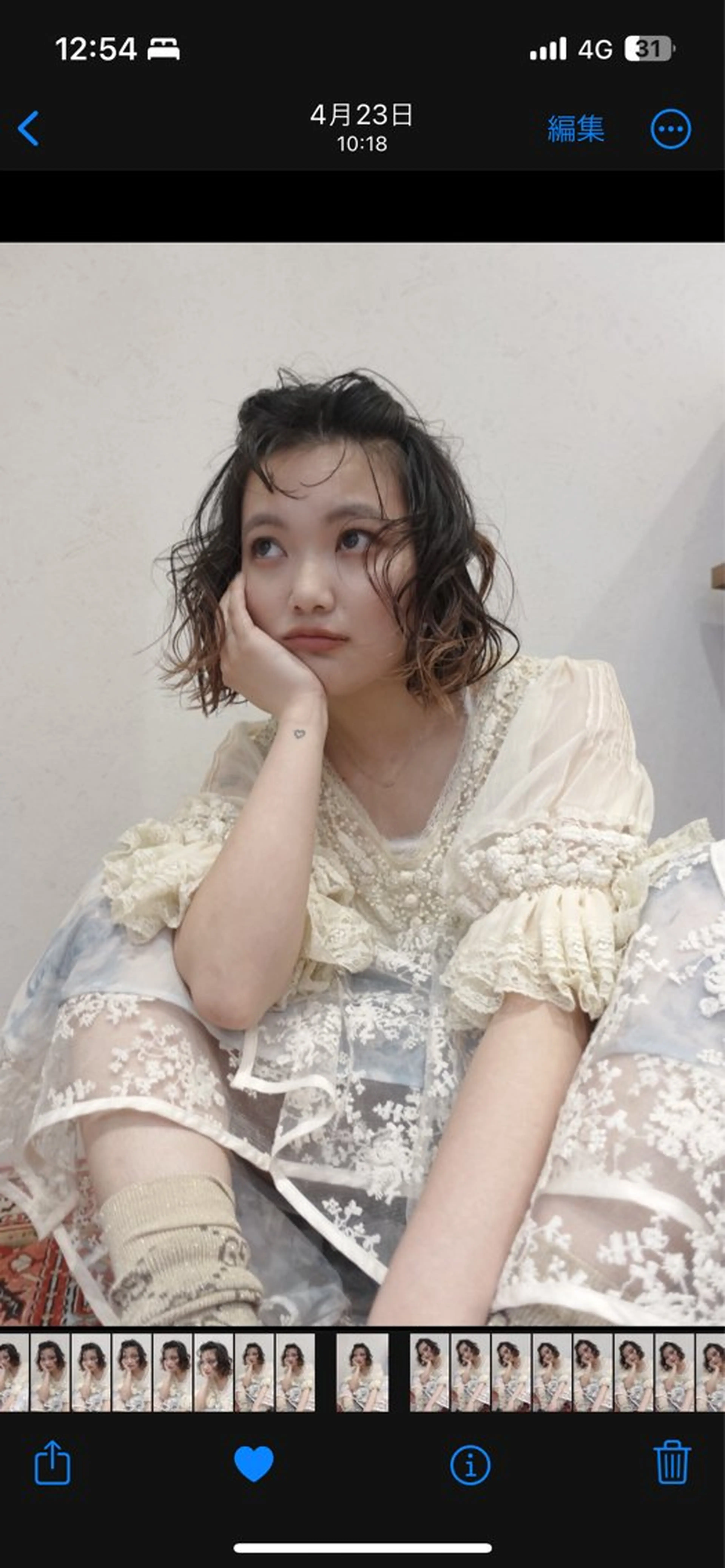 ミディアム パーマ ミディアムパーマ ボブ 産休中です 艶カラー♡オカのヘアスタイル