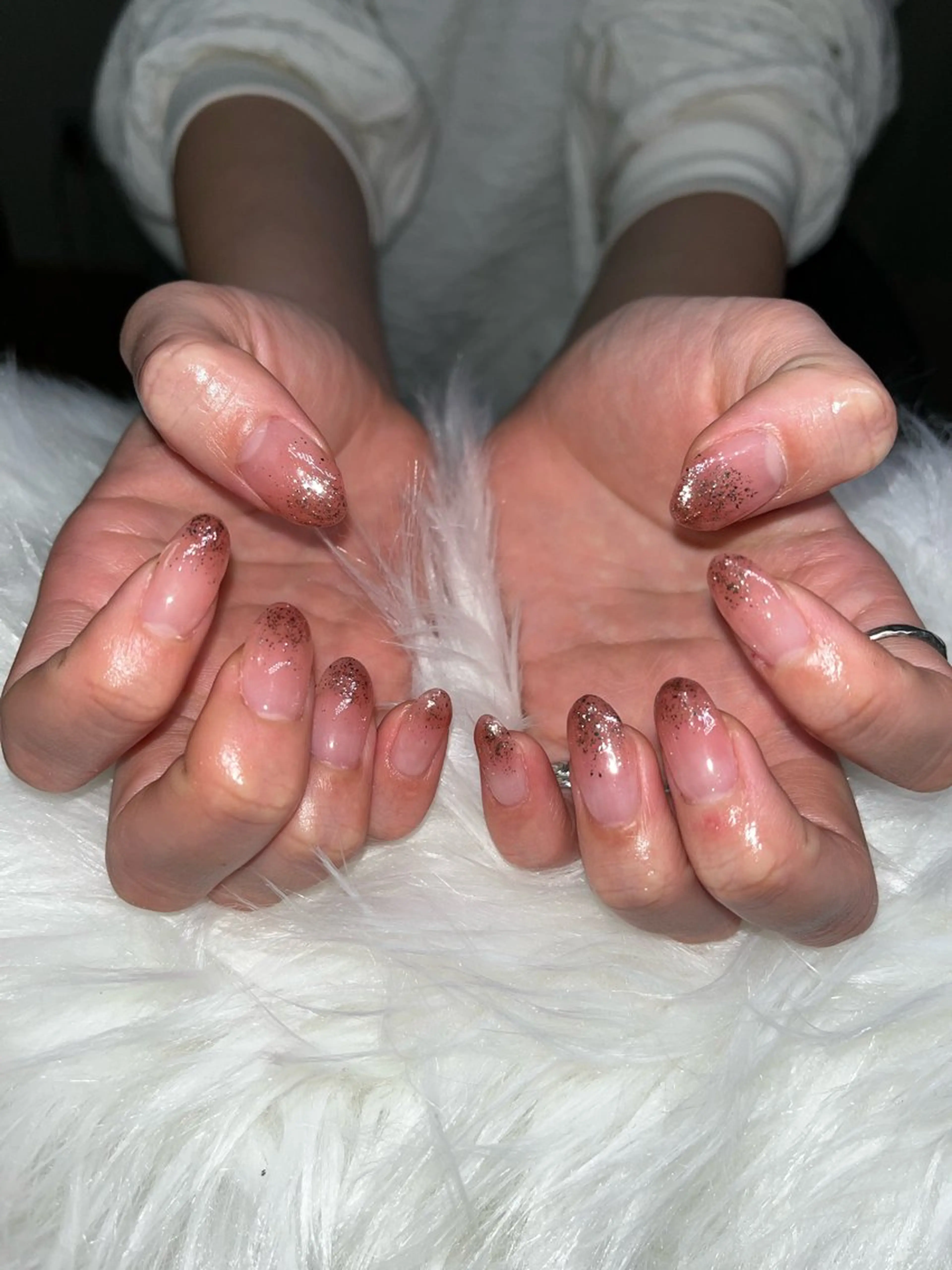 ネイル ラメ(グリッター) ハンドネイル 🏠自宅 サロン💅natsuのネイルデザイン