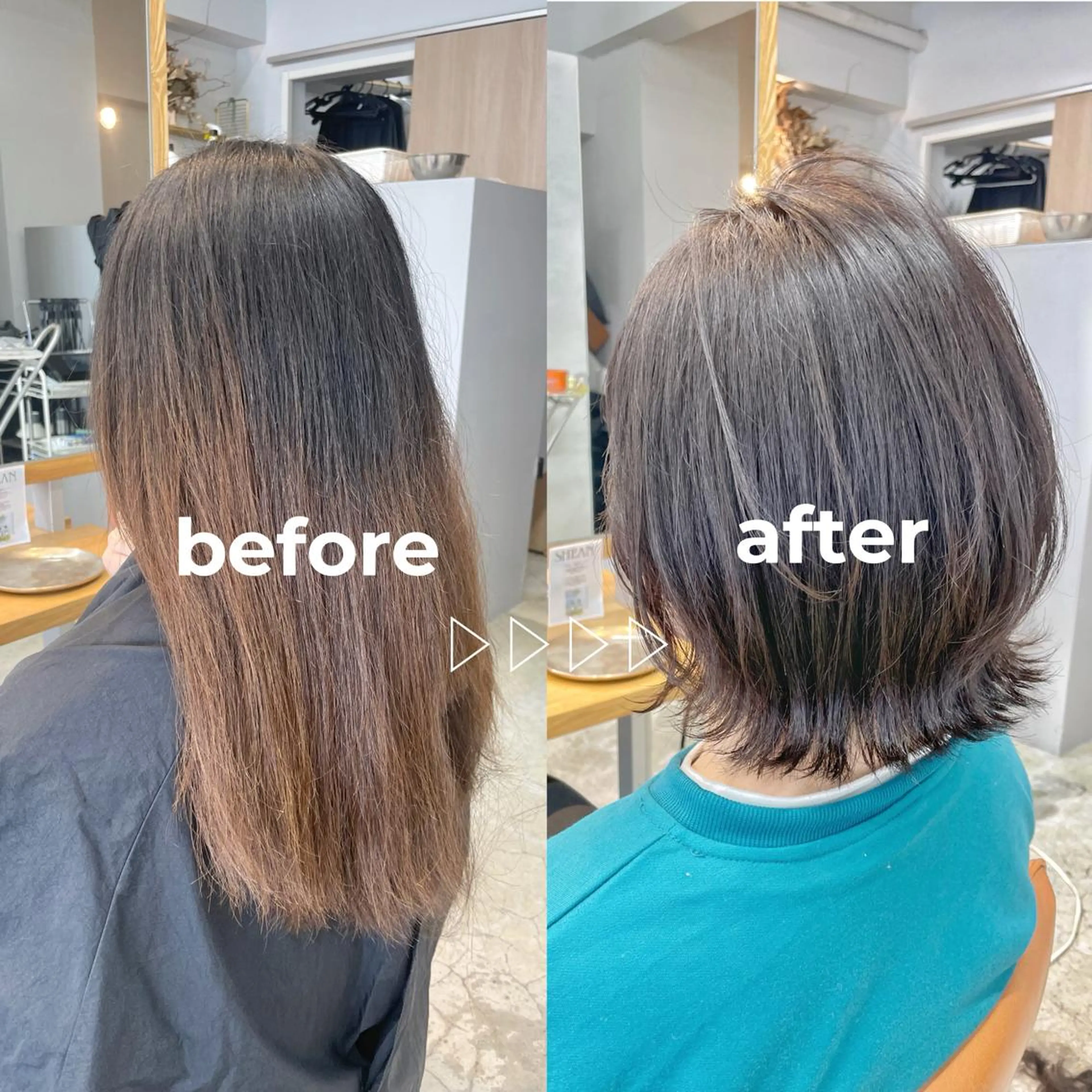 ミディアム カラー 藤本 静香のヘアスタイル