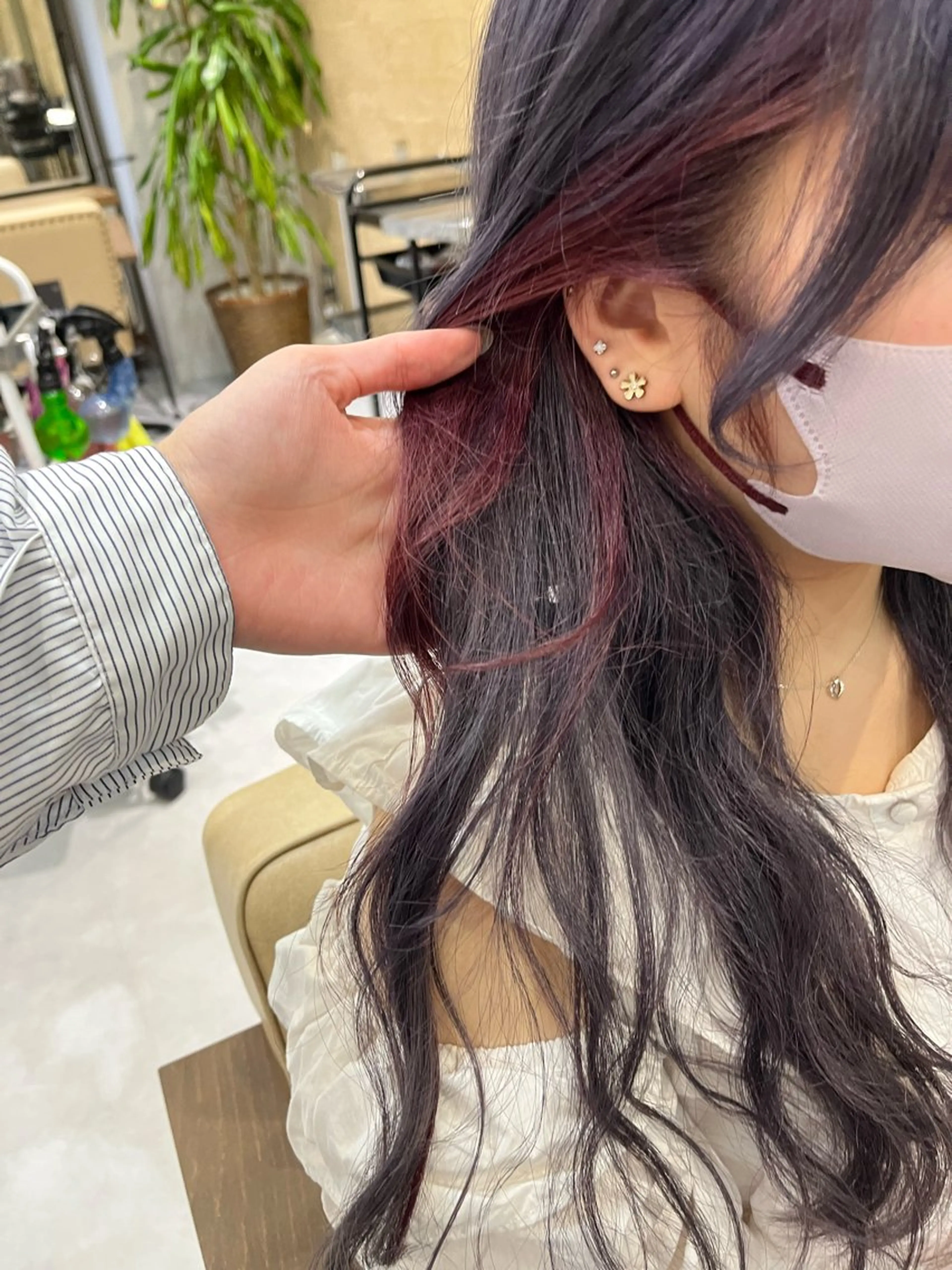 ロング カラー 髪質改善AUSTIN登戸所属・野村 一花 / 暖色 カラー / Wカラーのヘアスタイル