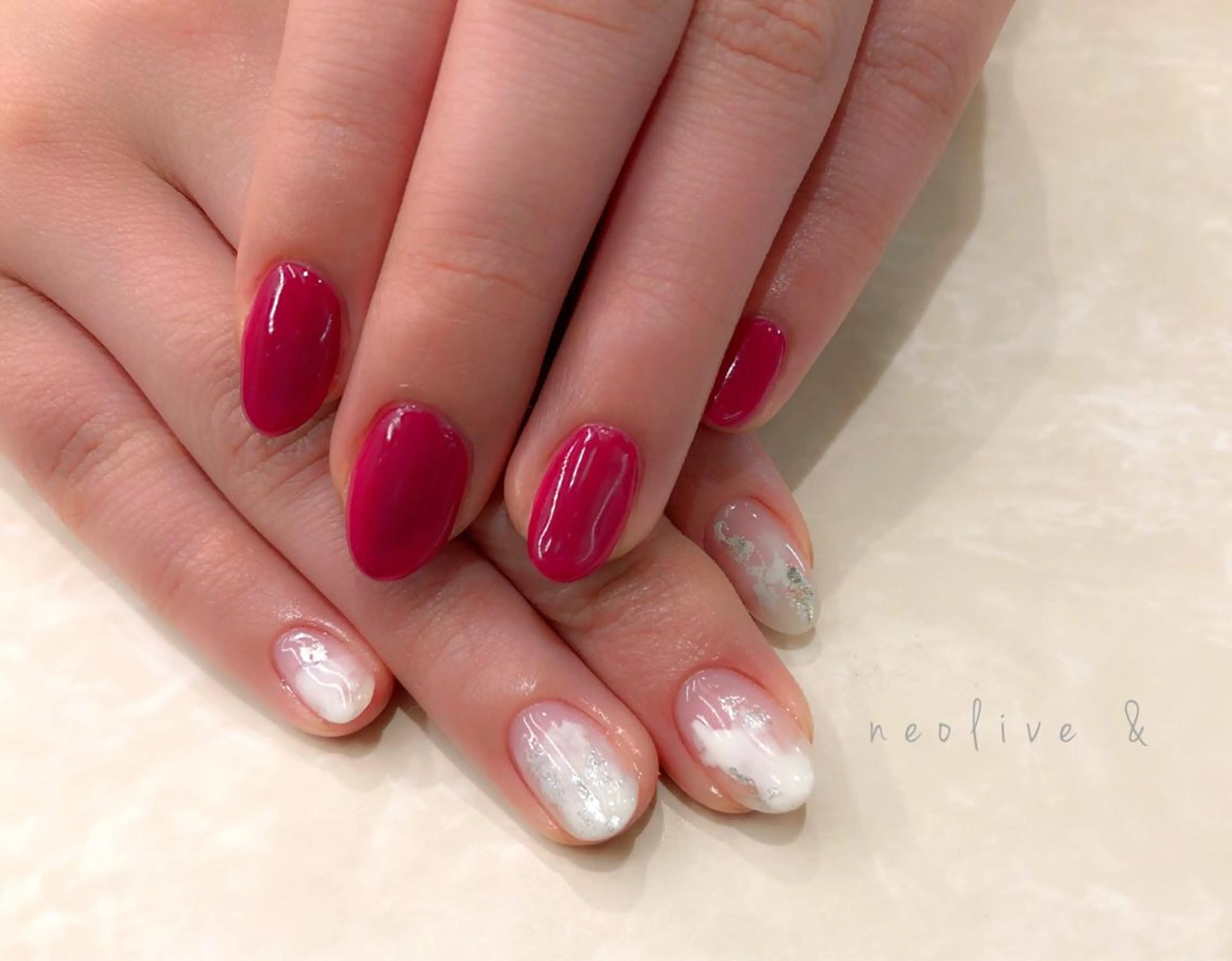 ネイル マツエク・マツパ 持ち込み ニュアンスネイル Yuriko Omi パラジェル/渋谷のネイルデザイン