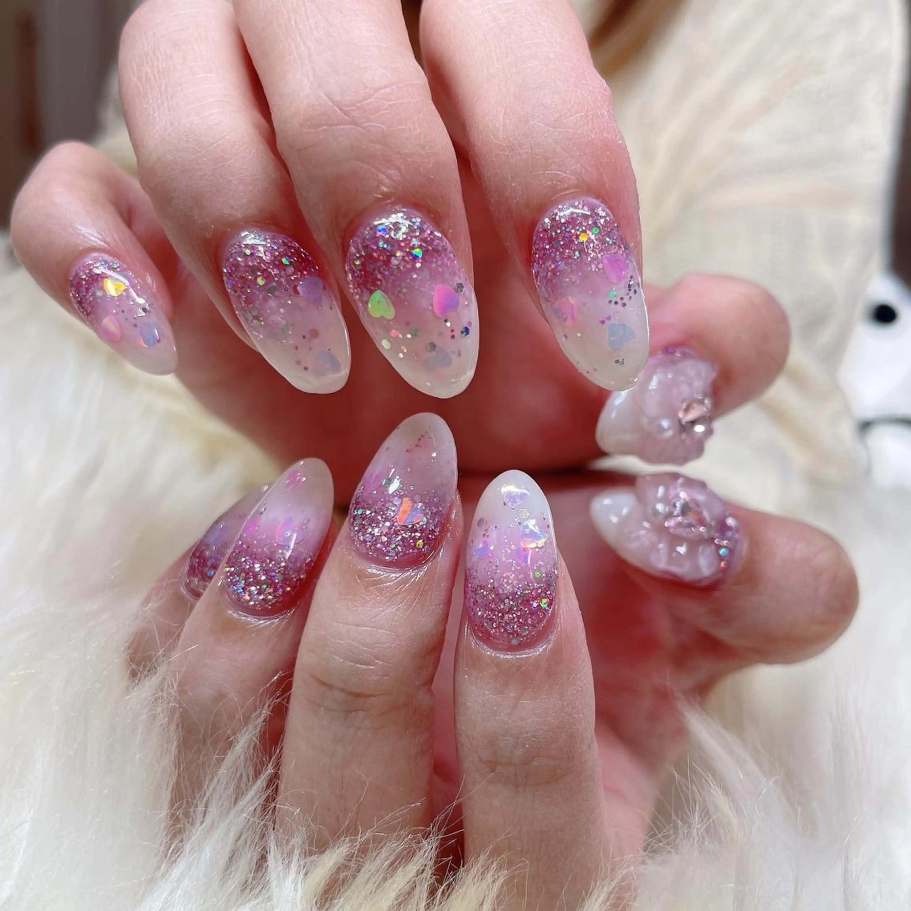セミロング ハンドネイル ハンドケア 💜MIYA nail川崎店のネイルデザイン