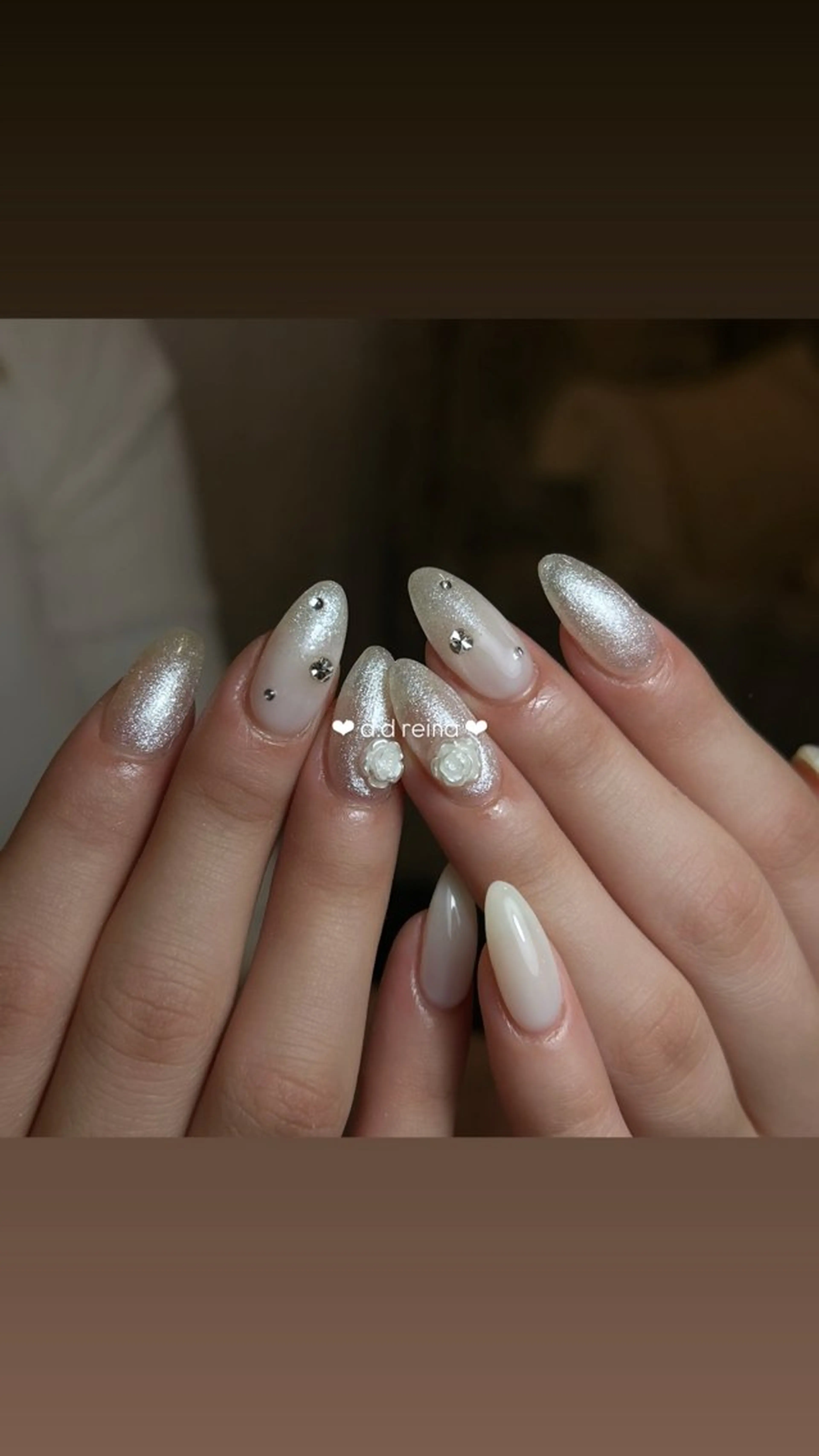 ネイル 長さ出し ジェルネイル 韓国ネイル マグネットネイル 持ち込み D.d Reinaのネイルデザイン