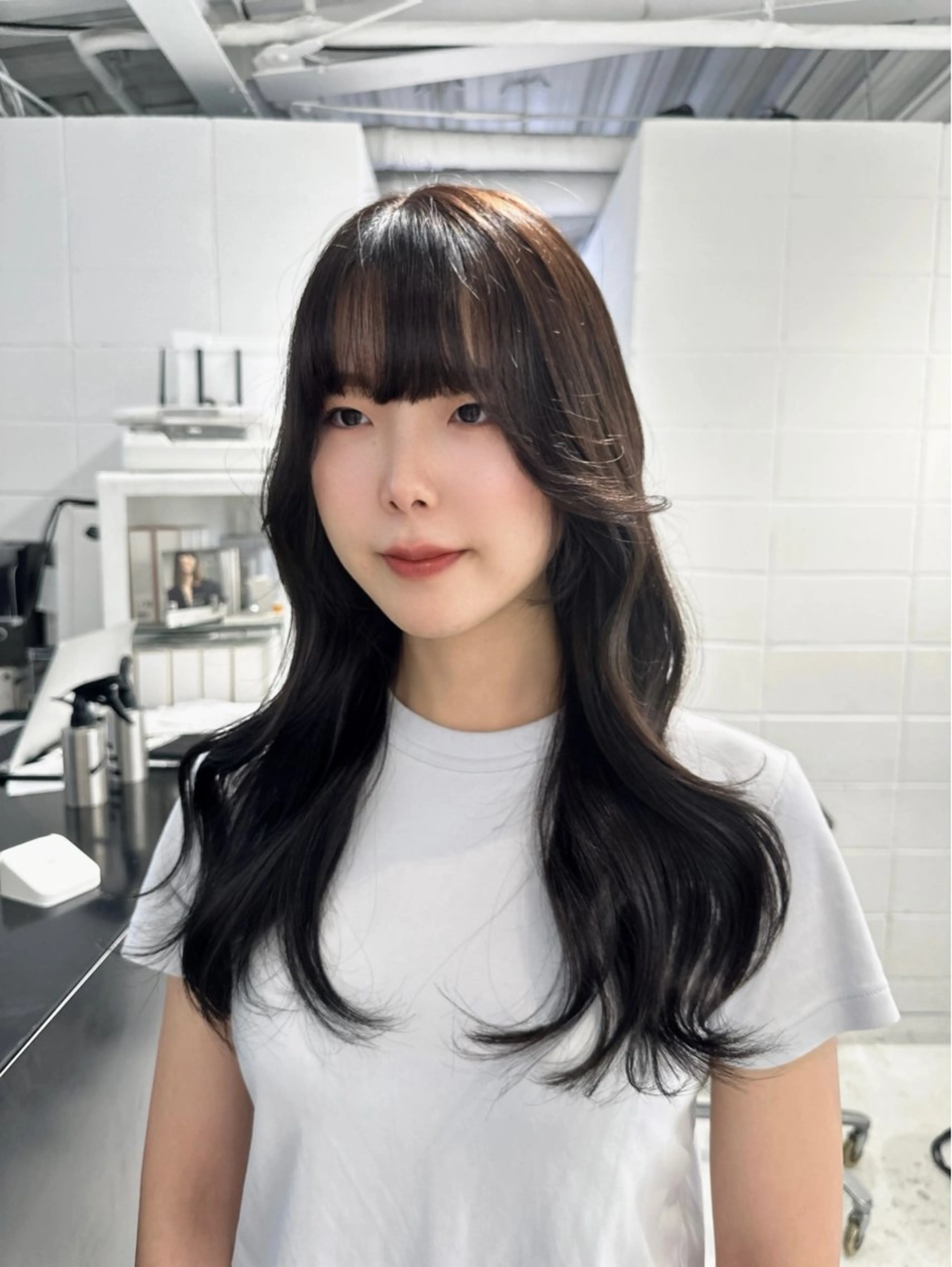 ロング カラー ヘアカラー トリートメント 🎀ツヤ髪/韓国 ヘアミカ🎀のヘアスタイル