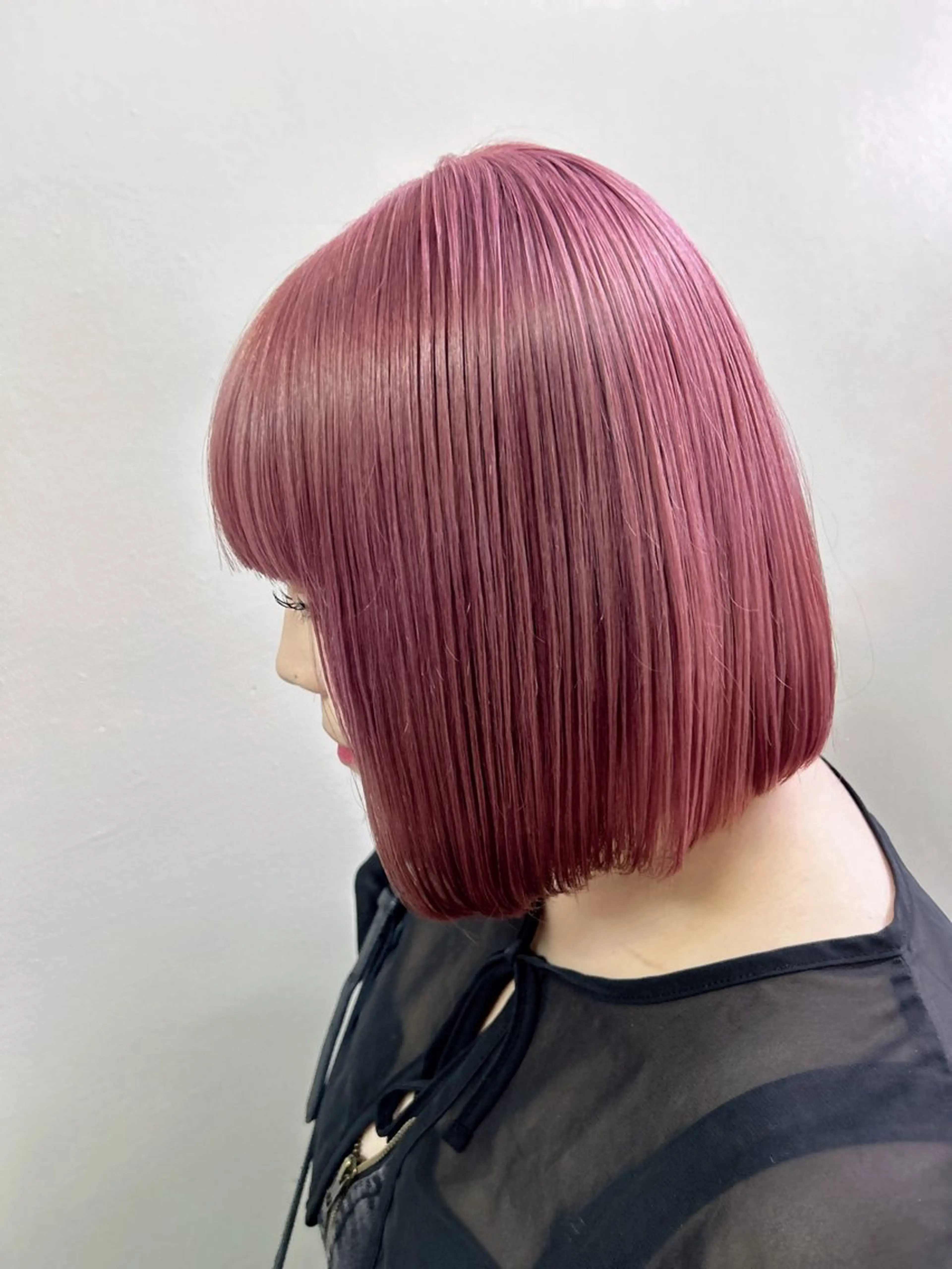 ミディアム カット ヘアカラー トリートメント 透明感/ダブル カラー/SHISEIのヘアスタイル