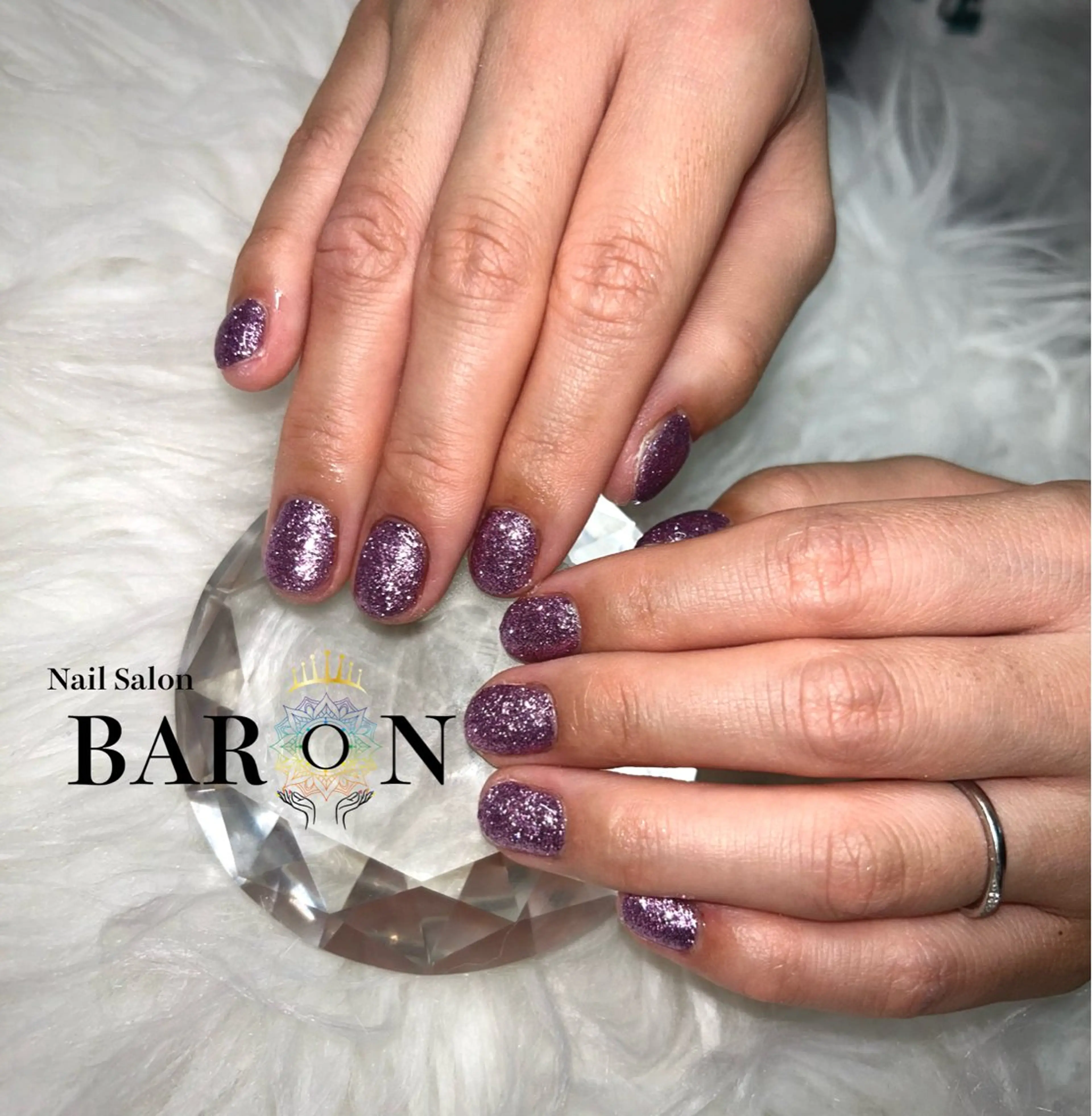 ネイル ラメ(グリッター) ワンカラーネイル BARON AIMIのネイルデザイン