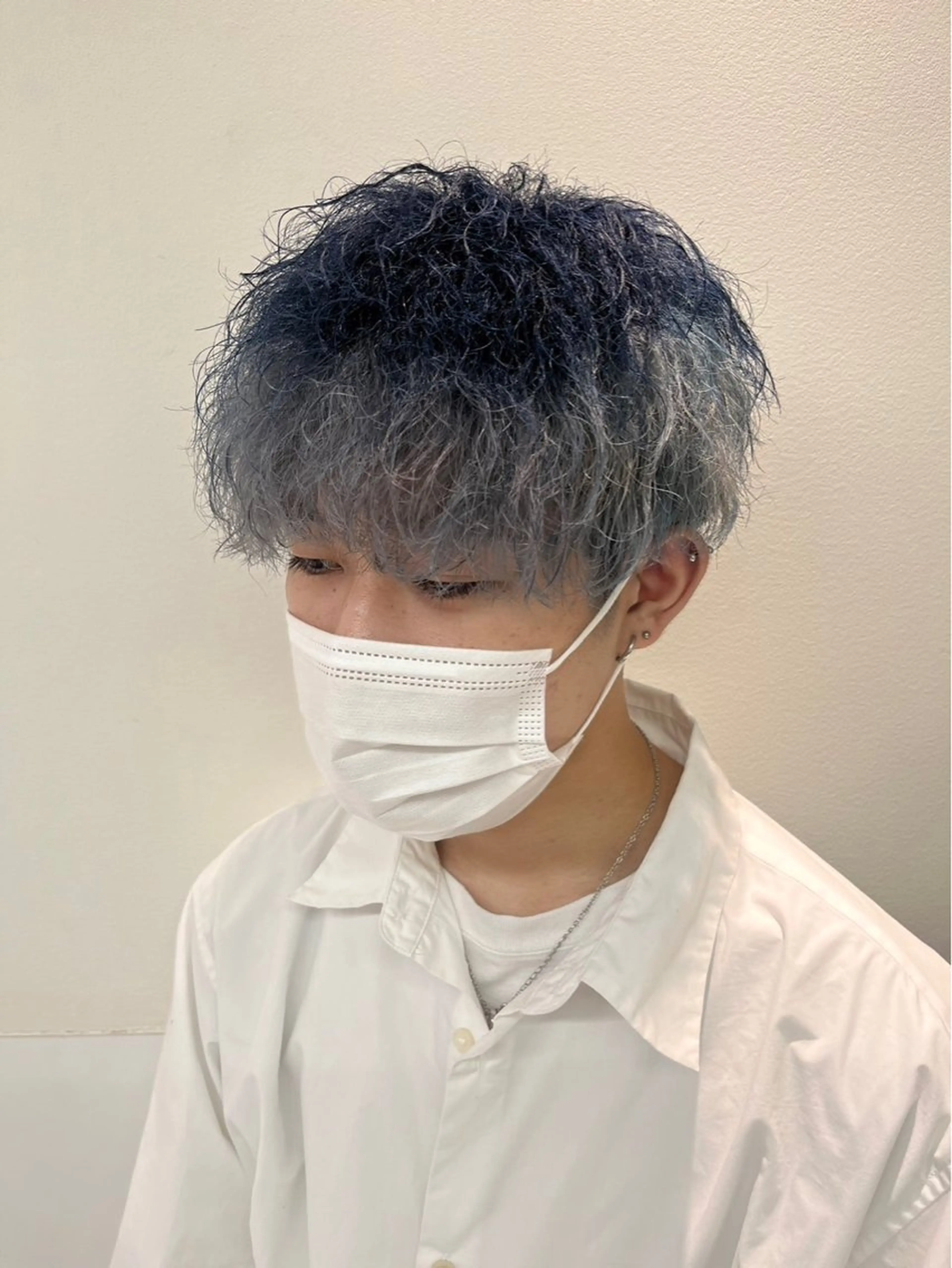 カラー メンズ デザインカラー Ash 武蔵新城店のヘアスタイル