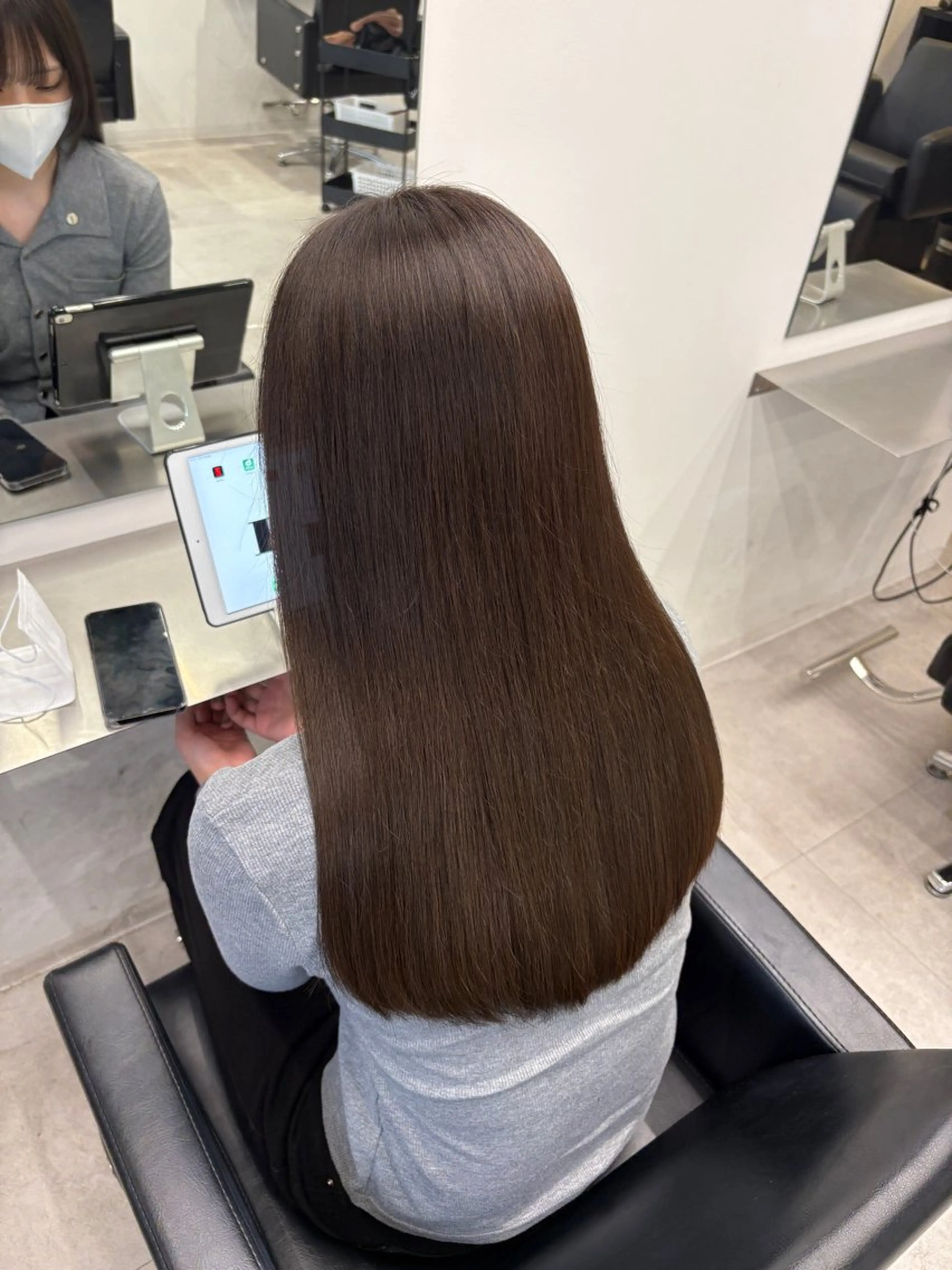 ロング アッシュ アッシュブラウン カット ヘアカラー トリートメント MIHO☾·̩͙⋆ Kroのヘアスタイル