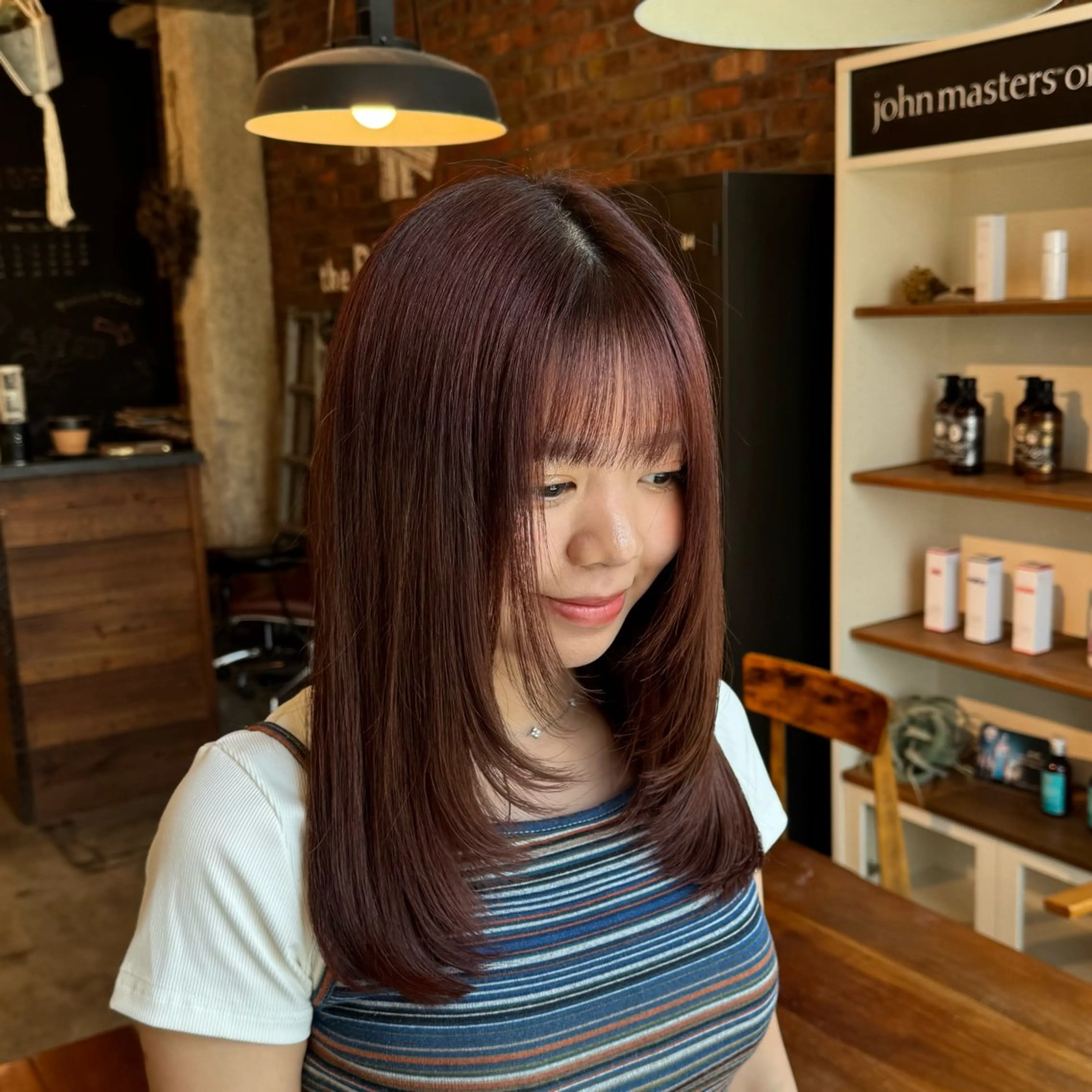 セミロング カット トリートメント theBRIDGE/ 神谷ゆうなのヘアスタイル