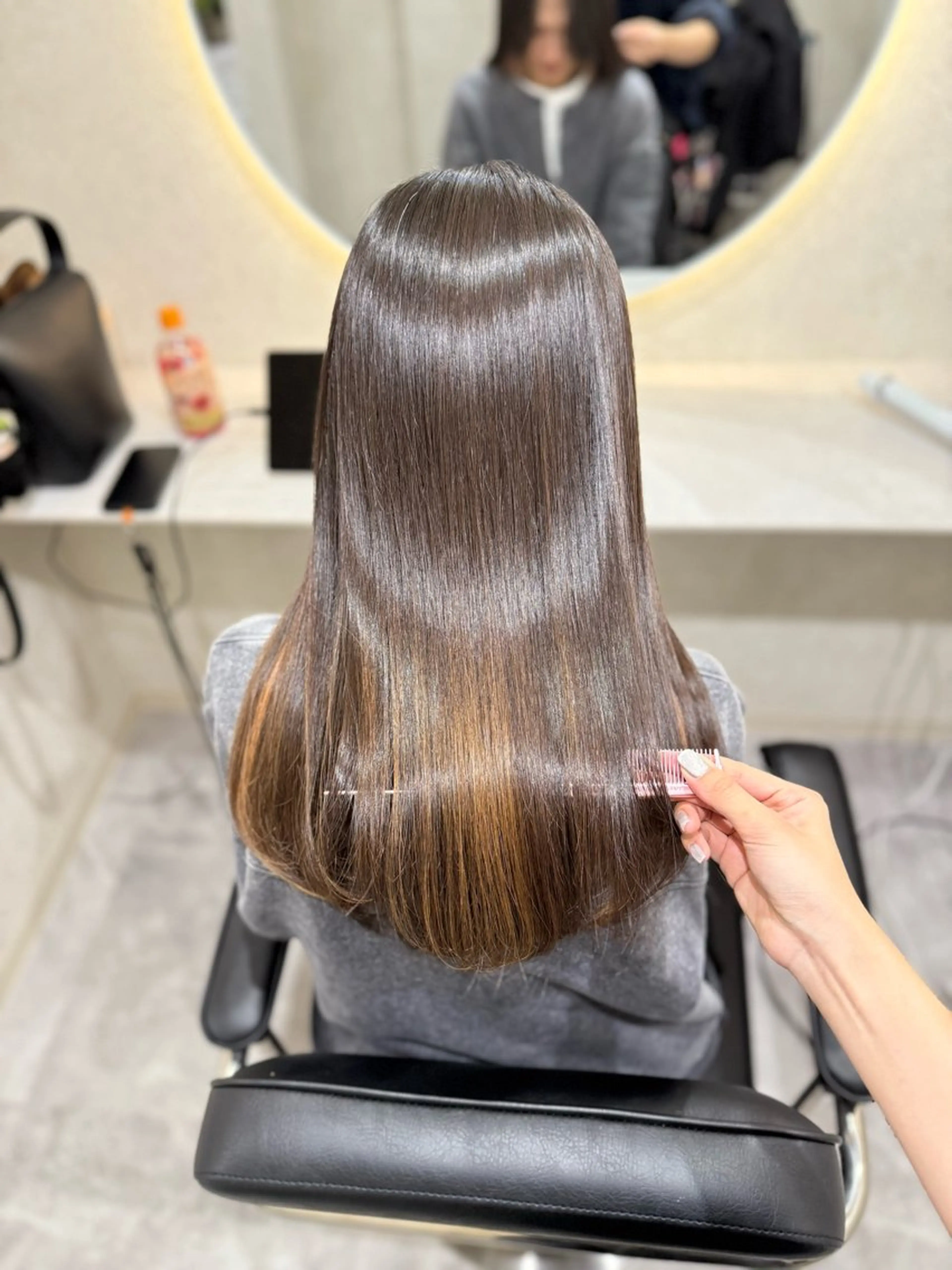 セミロング 縮毛矯正 髪質改善サロンWHITE所属・☁️髪質改善サロン WHITE🫧miuのヘアスタイル