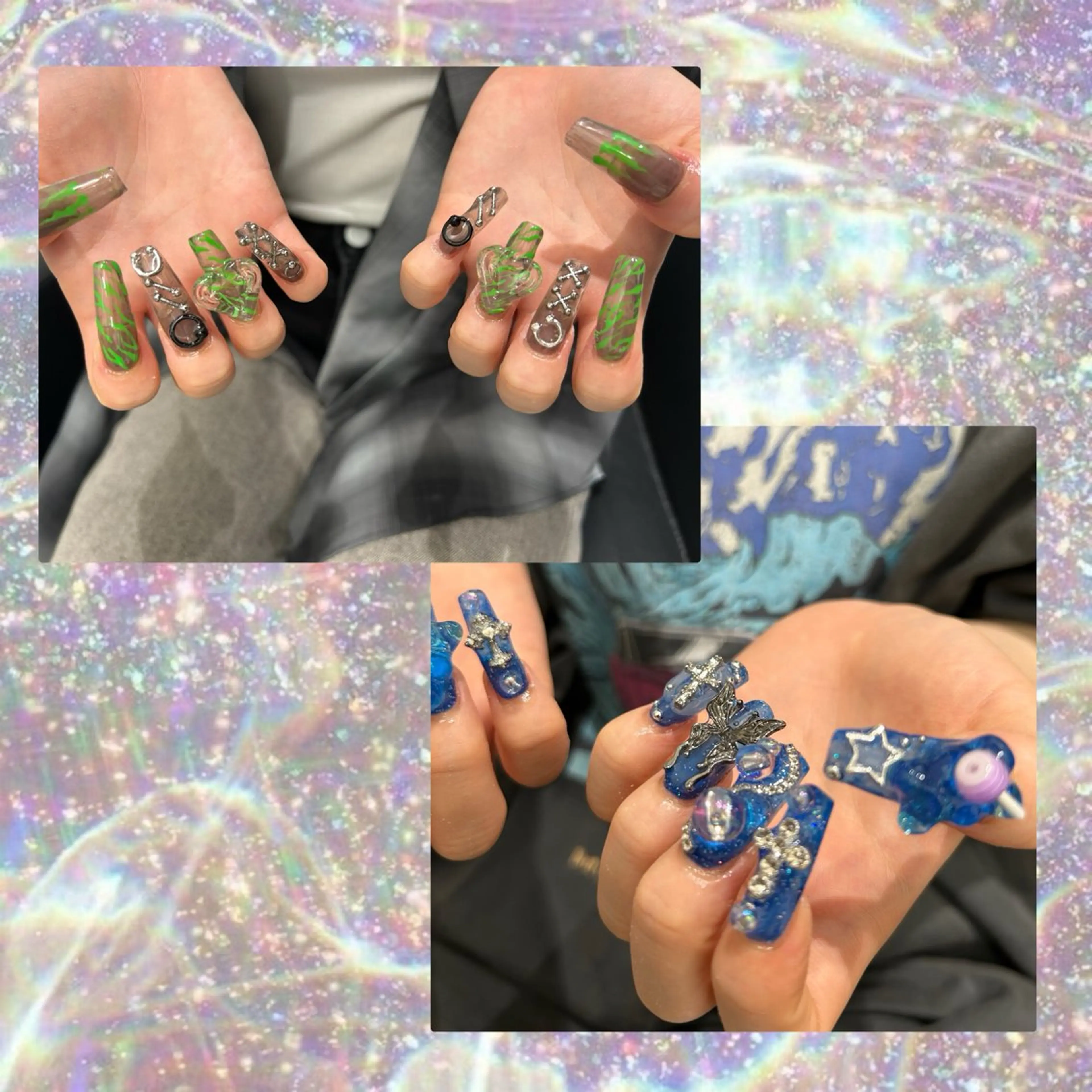 ‎🖤チップ長さだし🖤やり放題150分(アート6~8本)の写真