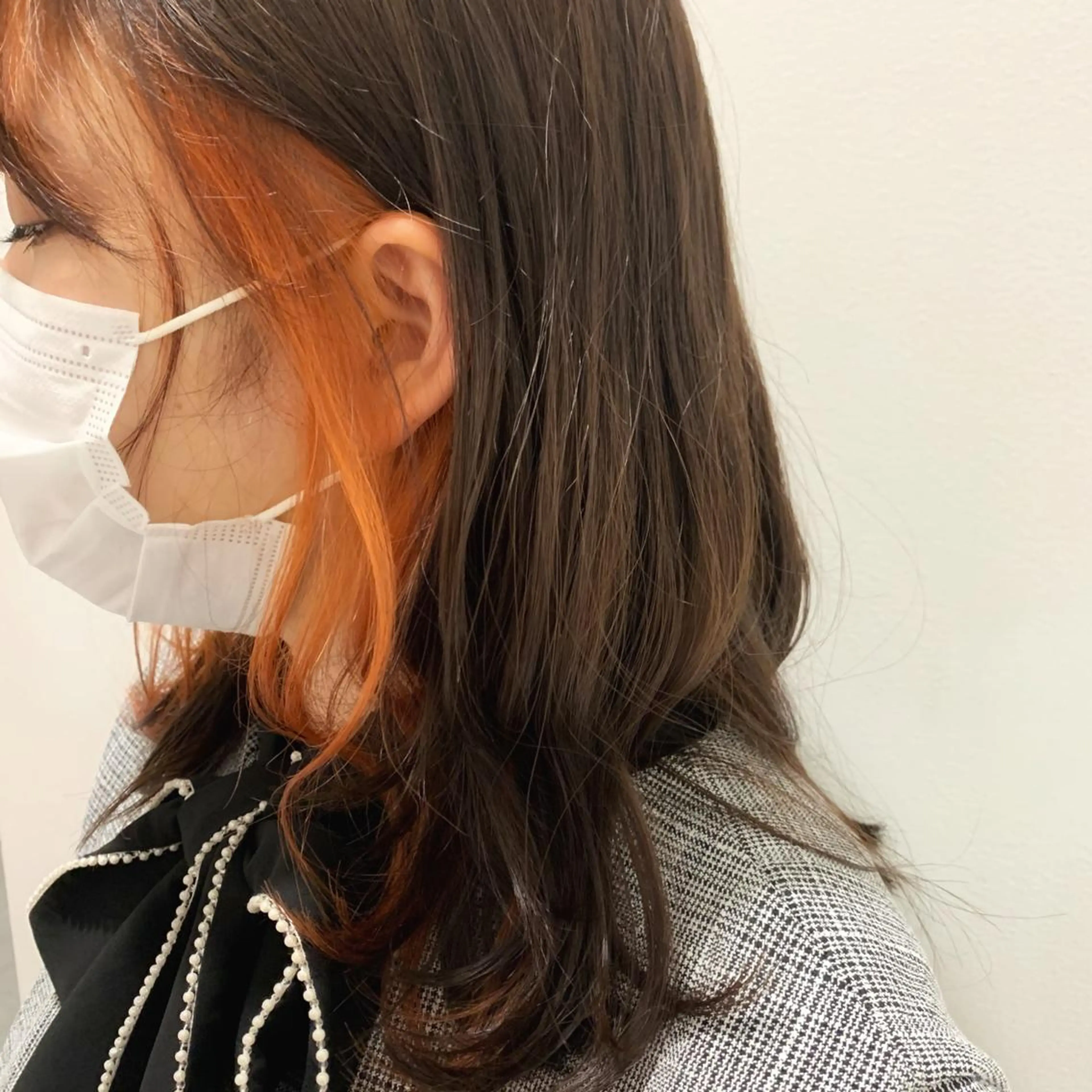 ミディアム カラー ヘアアレンジ 🍒暖色✖️レイヤー ／Haruna🍒のヘアスタイル