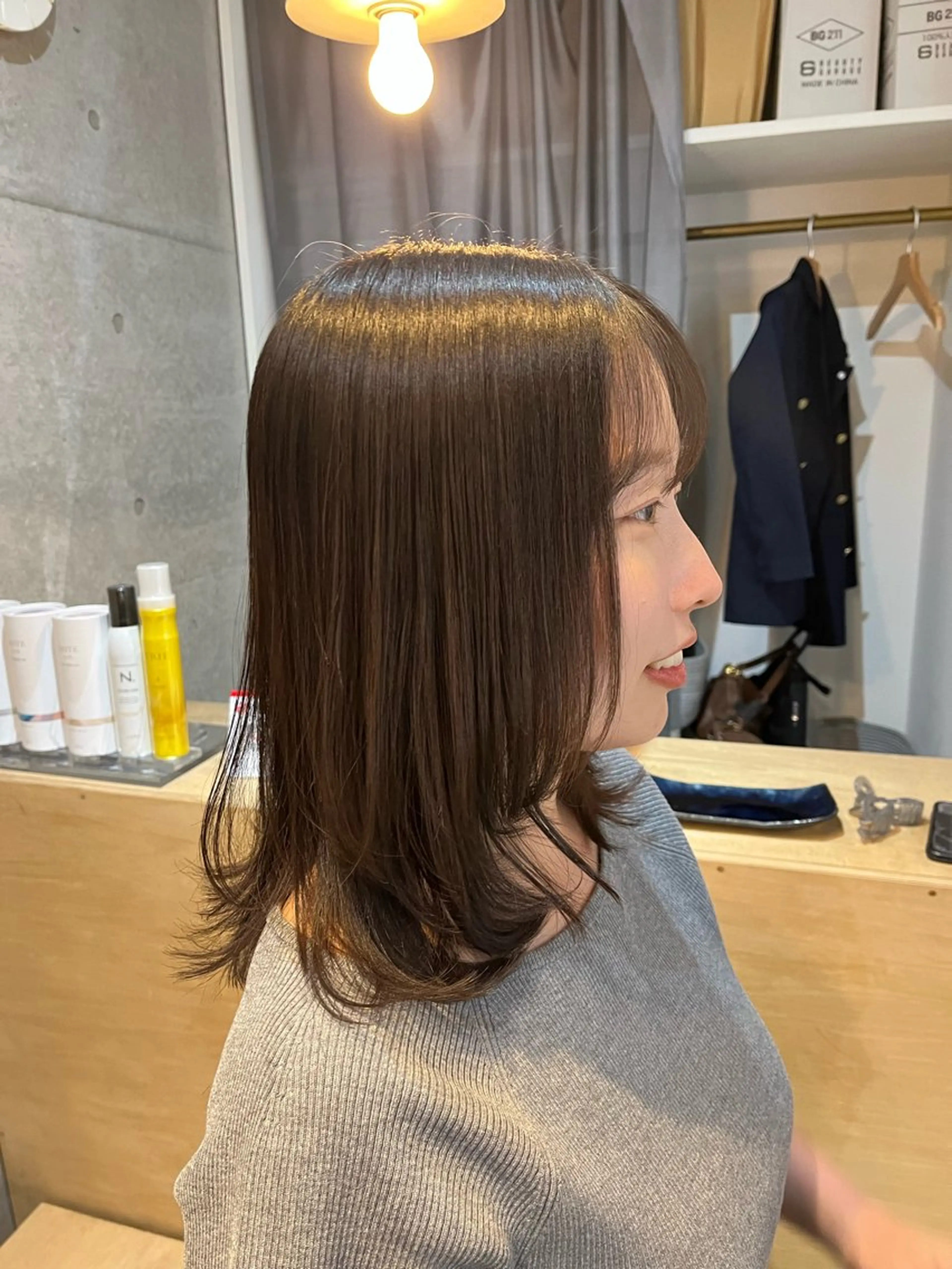 ミディアム レイヤーカット カット ヘアカラー 【arc】 佐藤未希穂/ショートのヘアスタイル