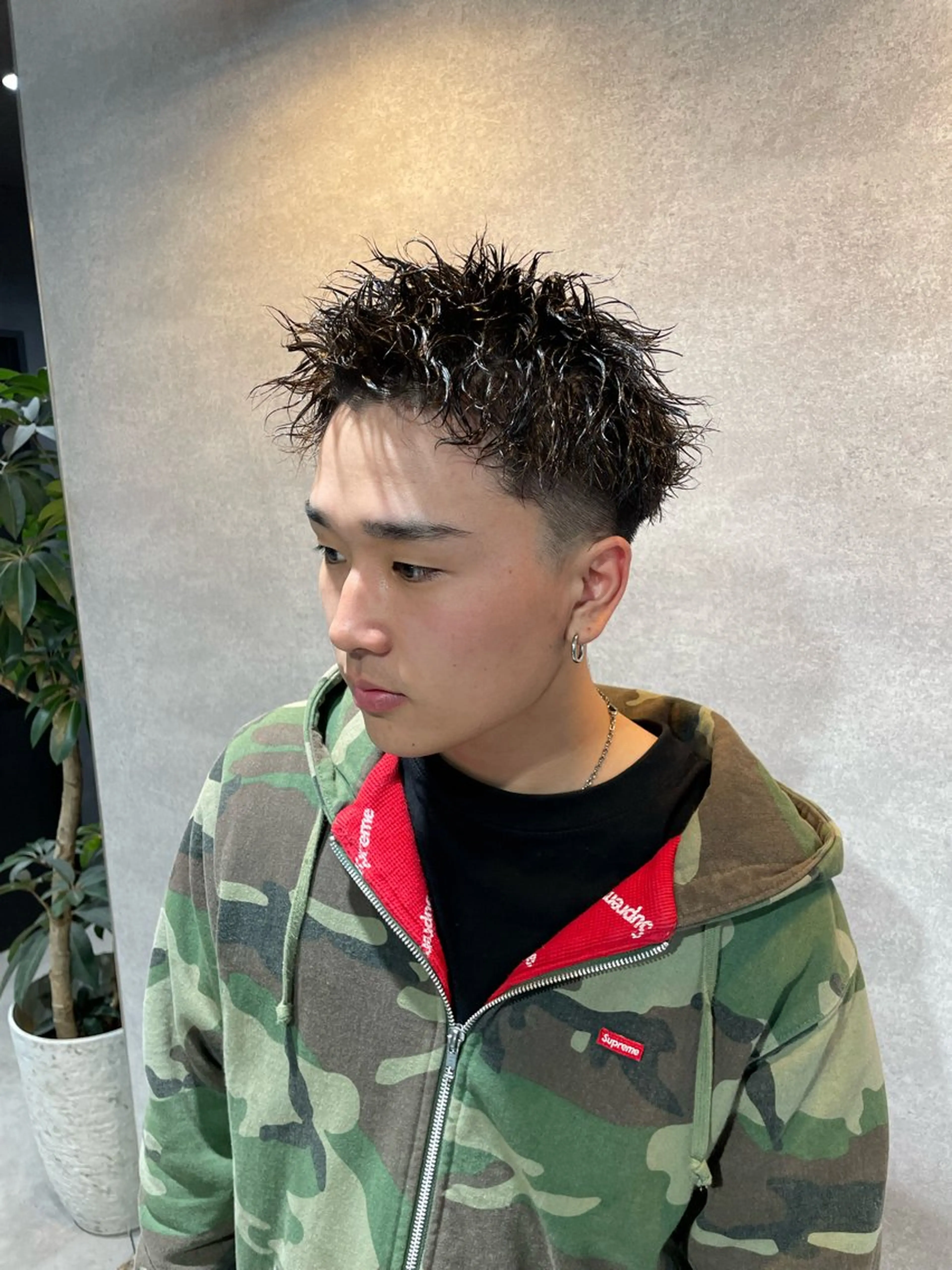 ショート パーマ メンズ メンズパーマ 垢抜けハイトーン☀/ 笑顔の美容師/しゅんのヘアスタイル