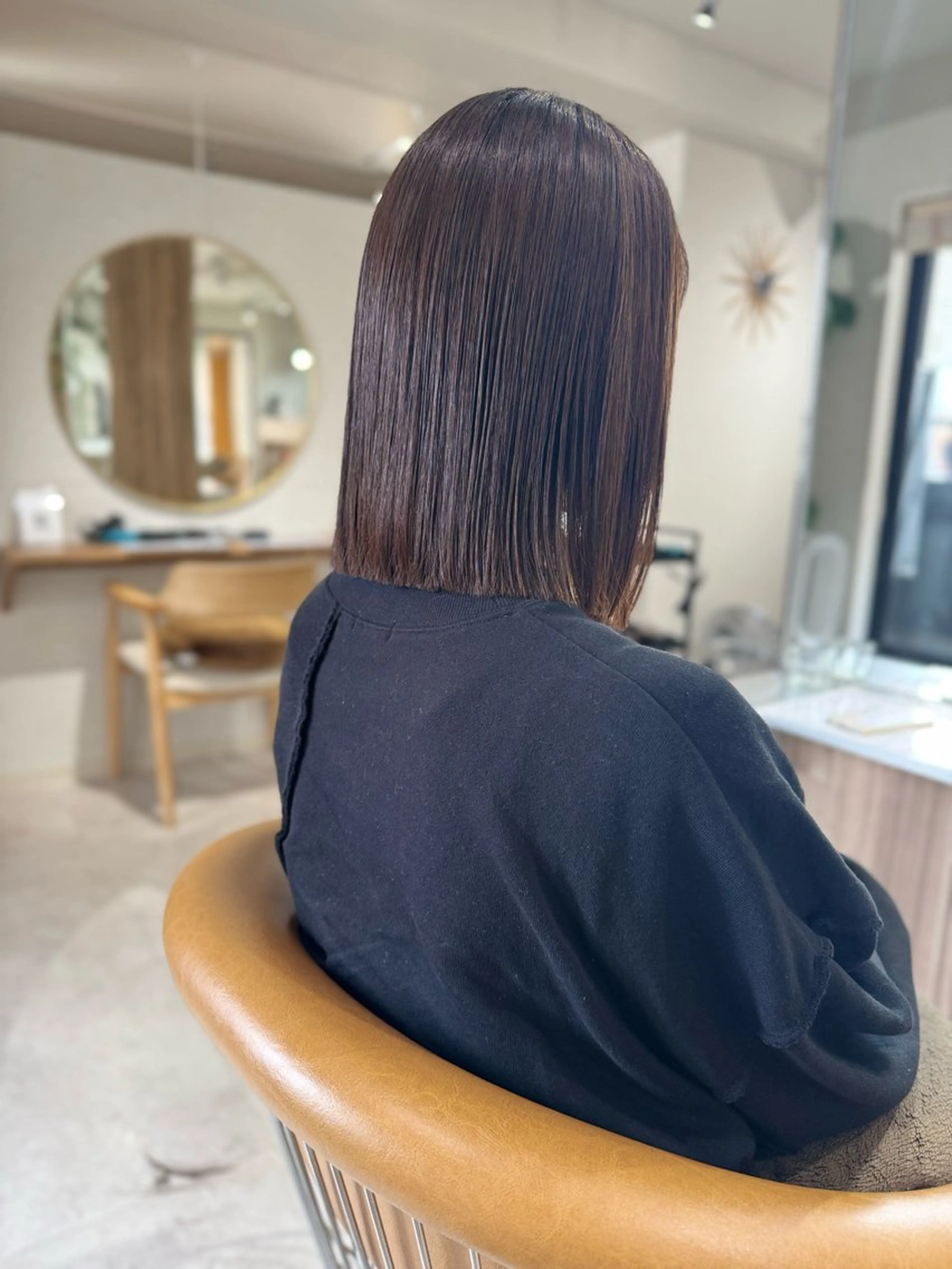 ミディアム 縮毛矯正 カット 縮毛矯正 トリートメント イメチェンレイヤー/ ボブ/菅野恭平🍀のヘアスタイル