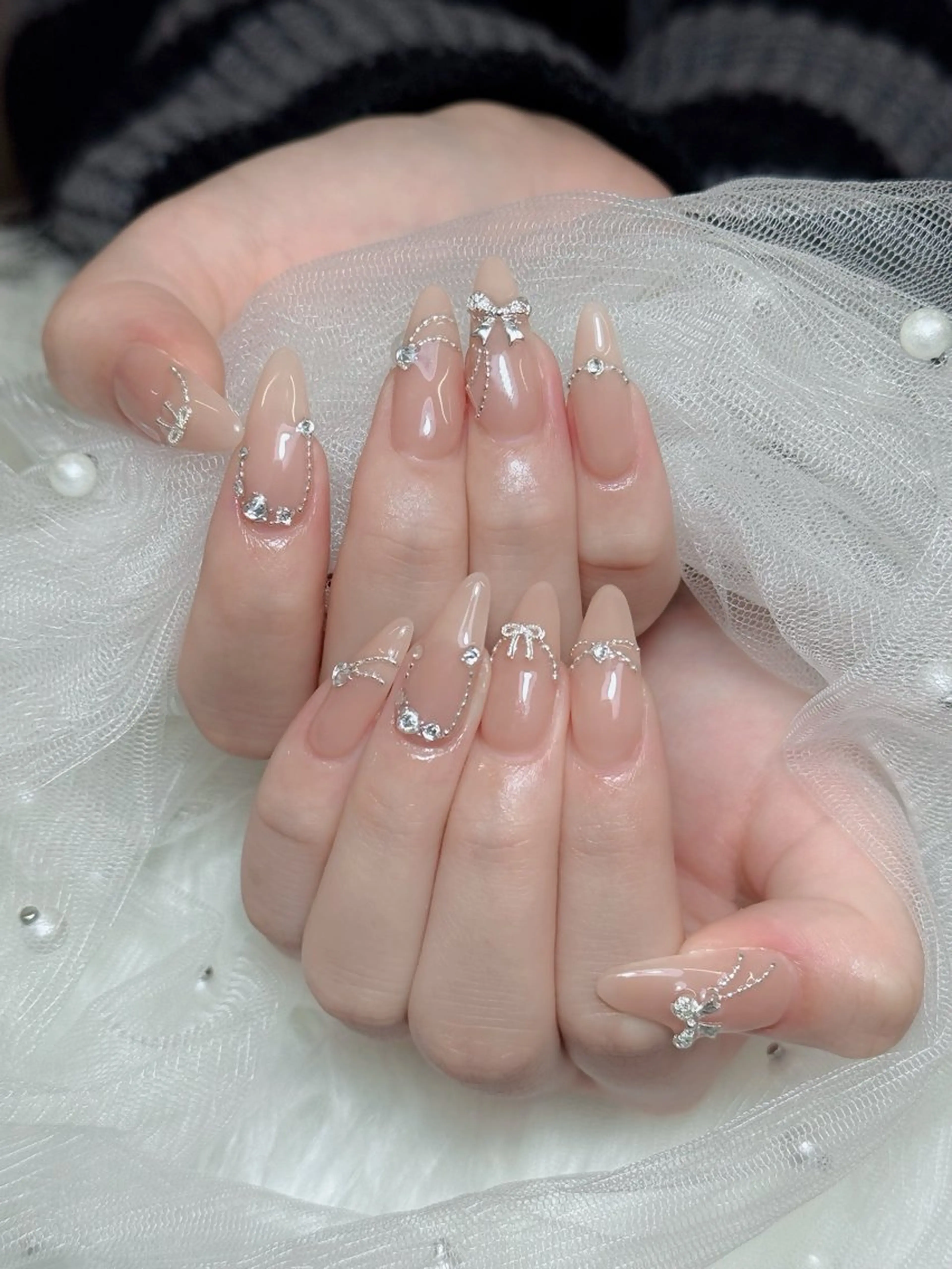 ネイル オーロラネイル チークネイル フットネイル フレンチネイル ハロウィン ハンドネイル Lumi Nail 新大久保3‘のネイルデザイン