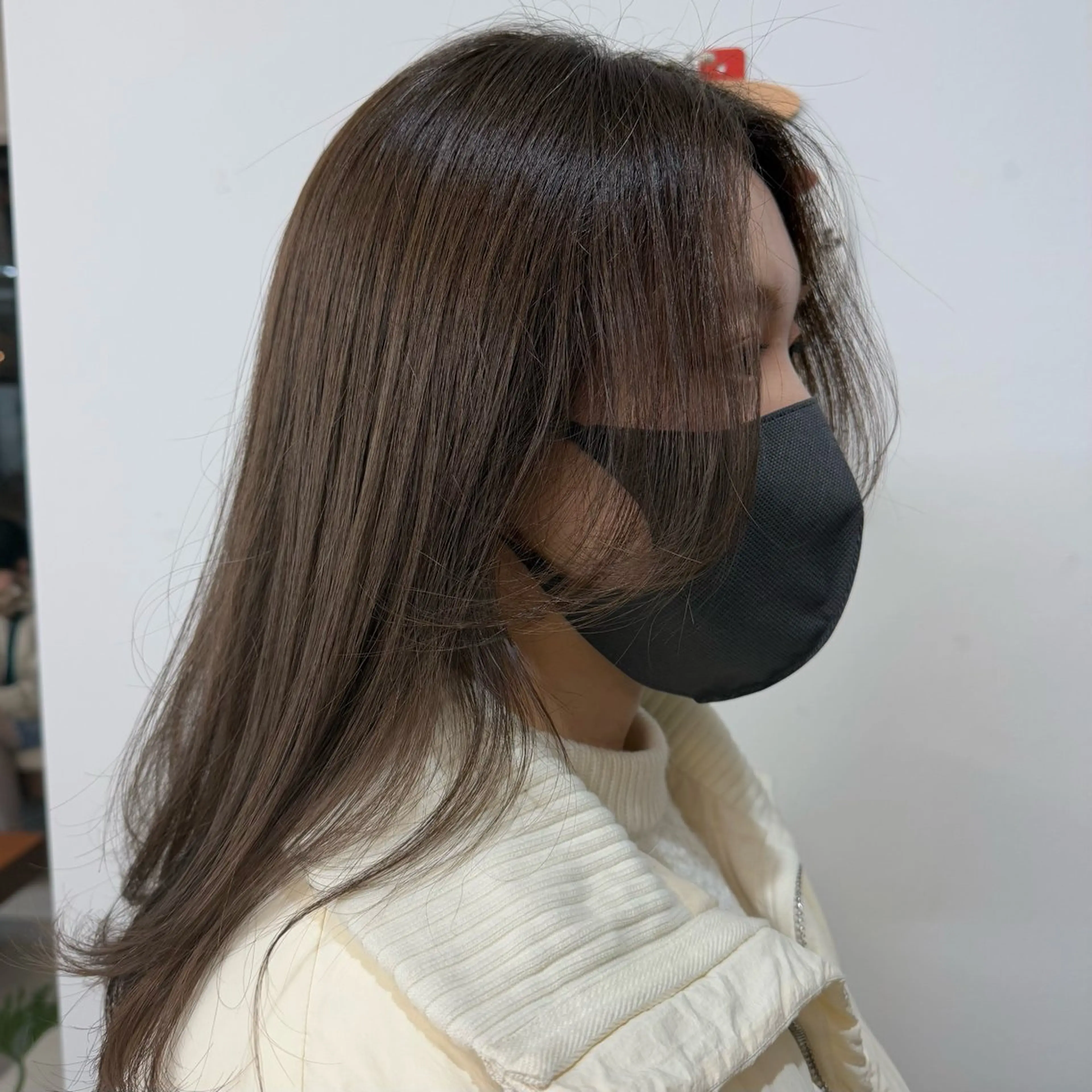 セミロング 韓国風ヘア レイヤーカット カット まなみ/ PORT SALONのヘアスタイル