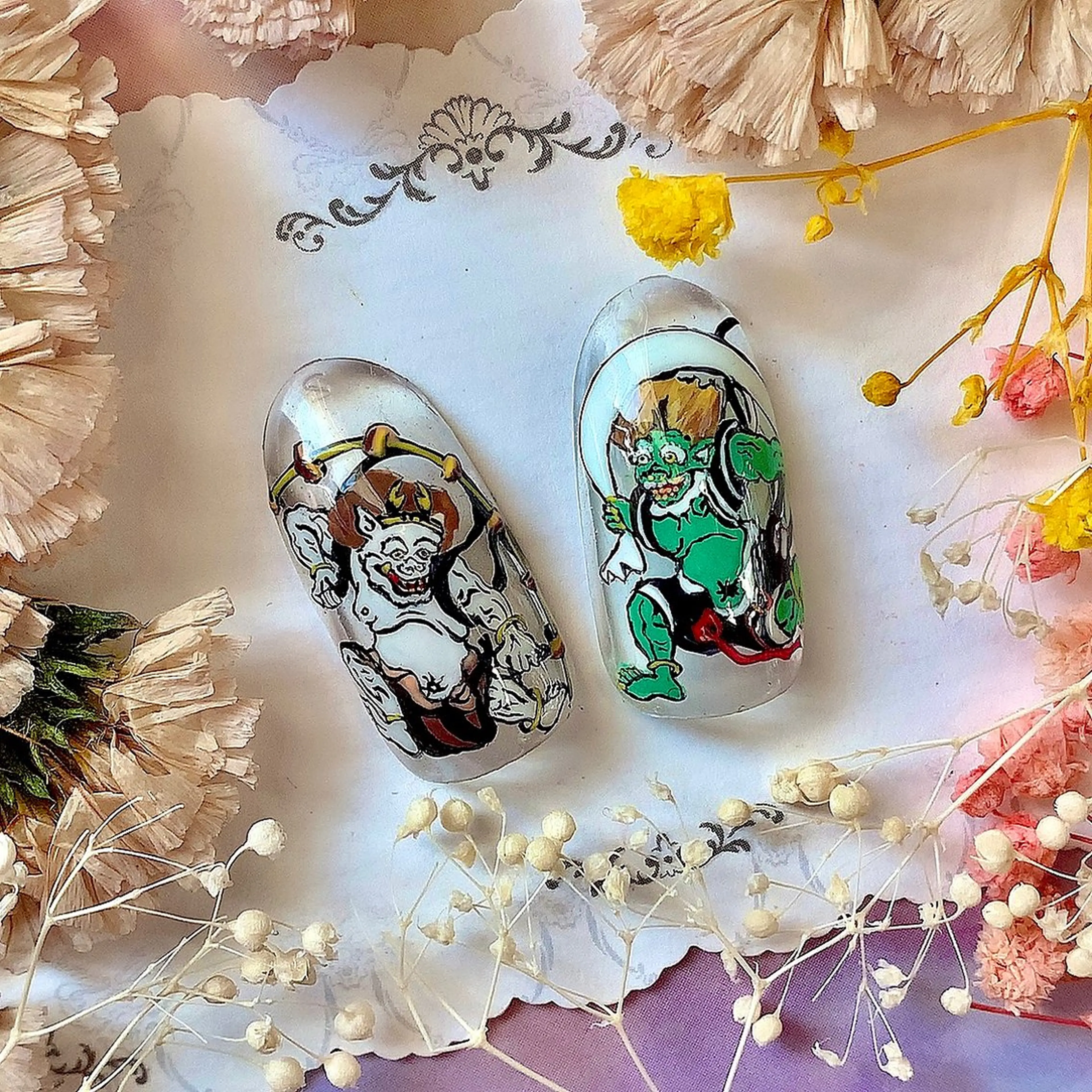 ネイル アートネイル シェアサロンLei.g(レイジー)所属・3Dアートネイル💗 都築レナのネイルデザイン