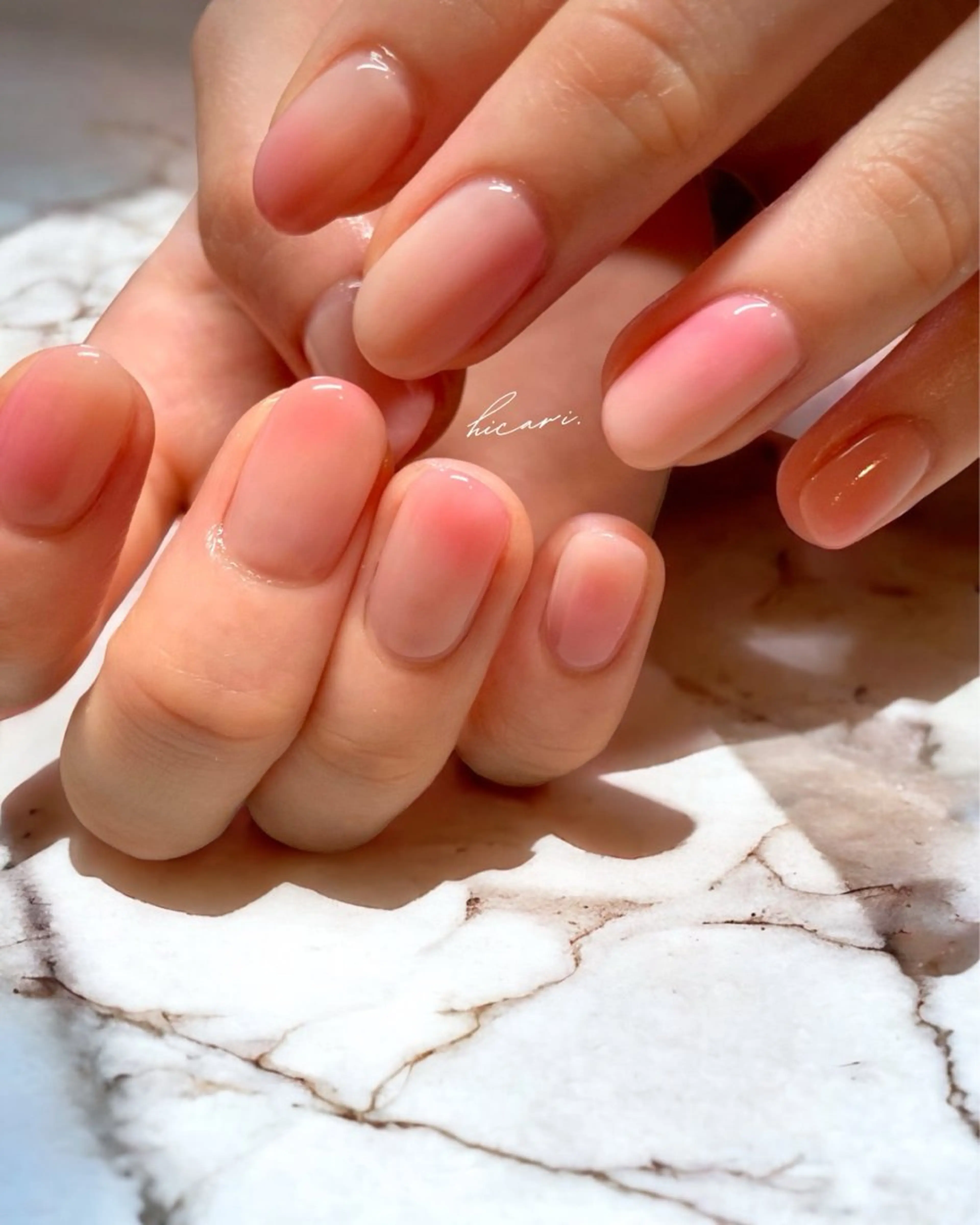 キッズ ネイル ジェルネイル マグネットネイル ミラーネイル ニュアンスネイル オフィスネイル illum hicariのネイルデザイン