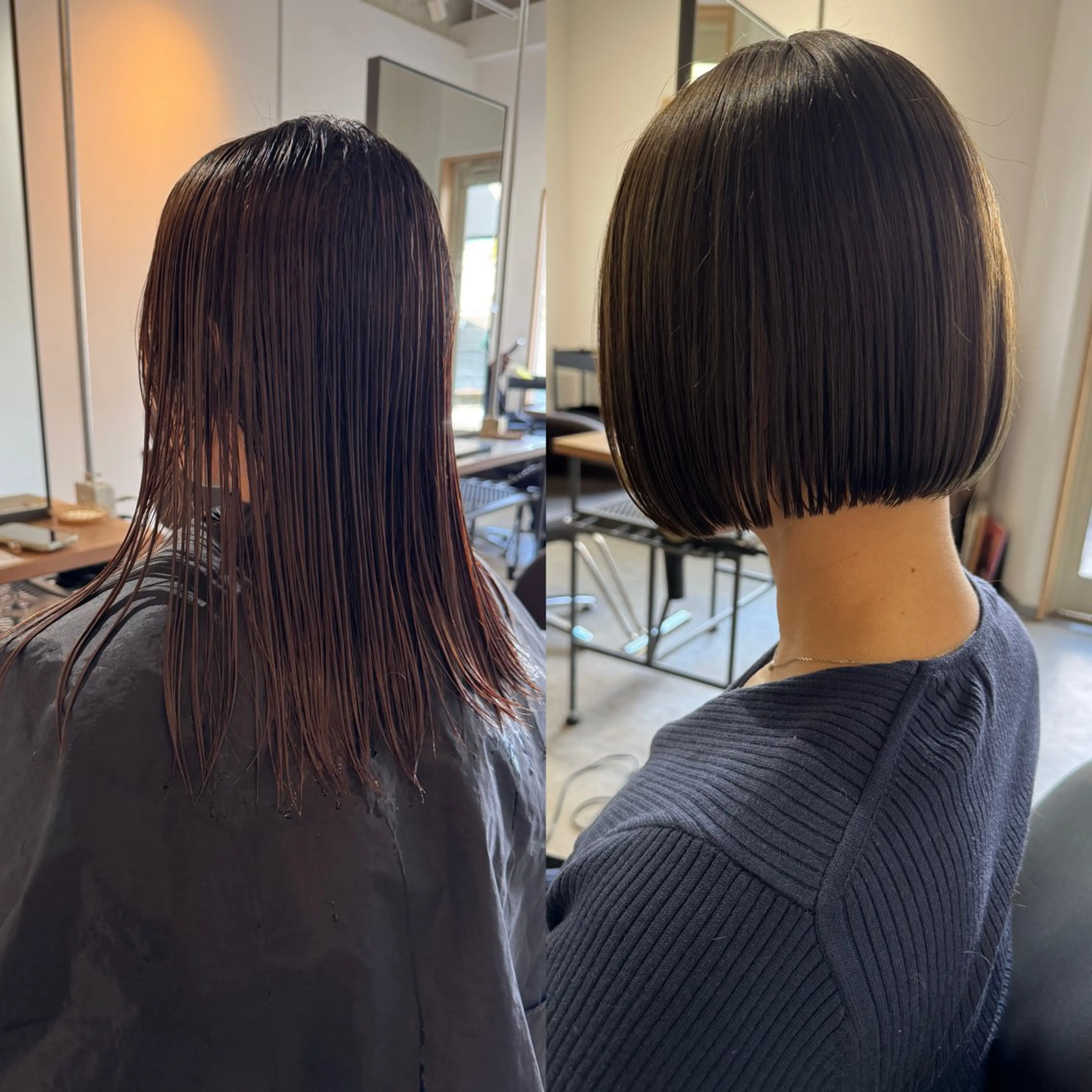 ショート ボブレイヤー ボブ 韓国風ヘア レイヤーカット ショートヘア カット ヘアカラー トリートメント ✨髪質改善美髪矯正✨ ボブ/韓国レイヤー✨のヘアスタイル