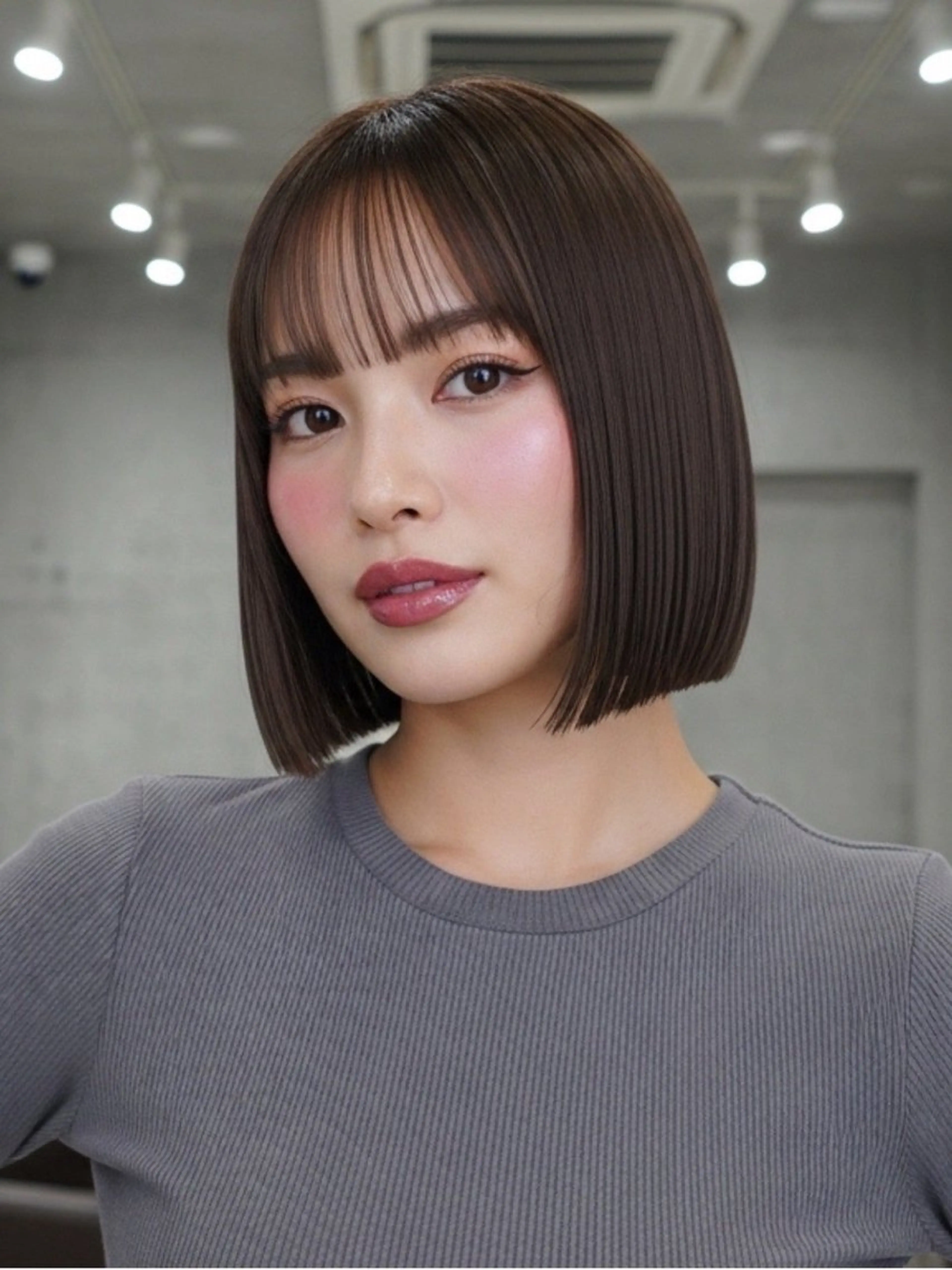 ミディアム 似合わせボブ✖️ 韓国レイヤー✨小関のヘアスタイル