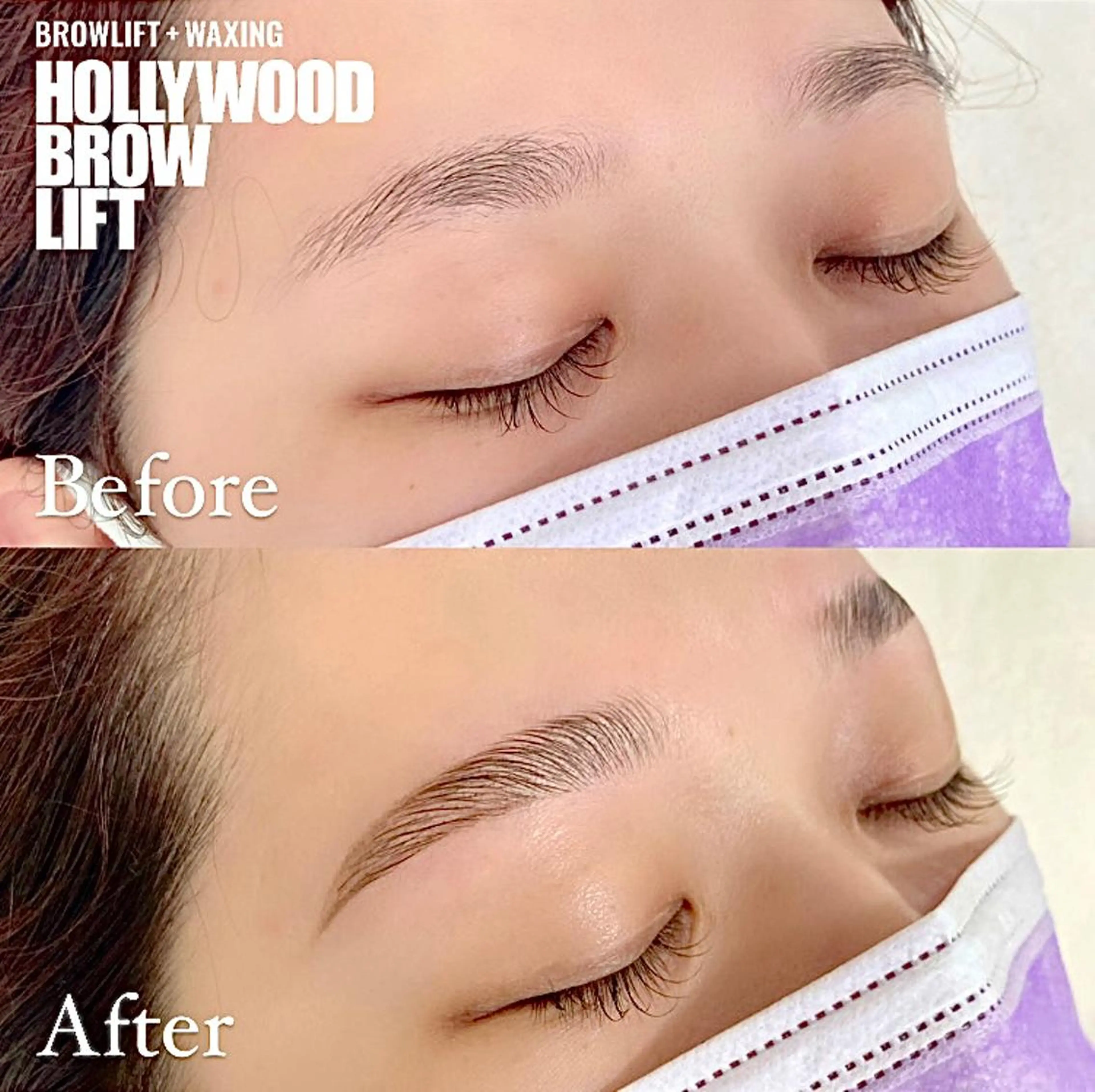 メンズ アイブロウ メンズパーマ ハリウッドブロウリフト 眉毛ワックス脱毛 ワックス脱毛 その他(アイブロウ) Three 👑まつげ＆眉の眉毛・アイブロウイメージ