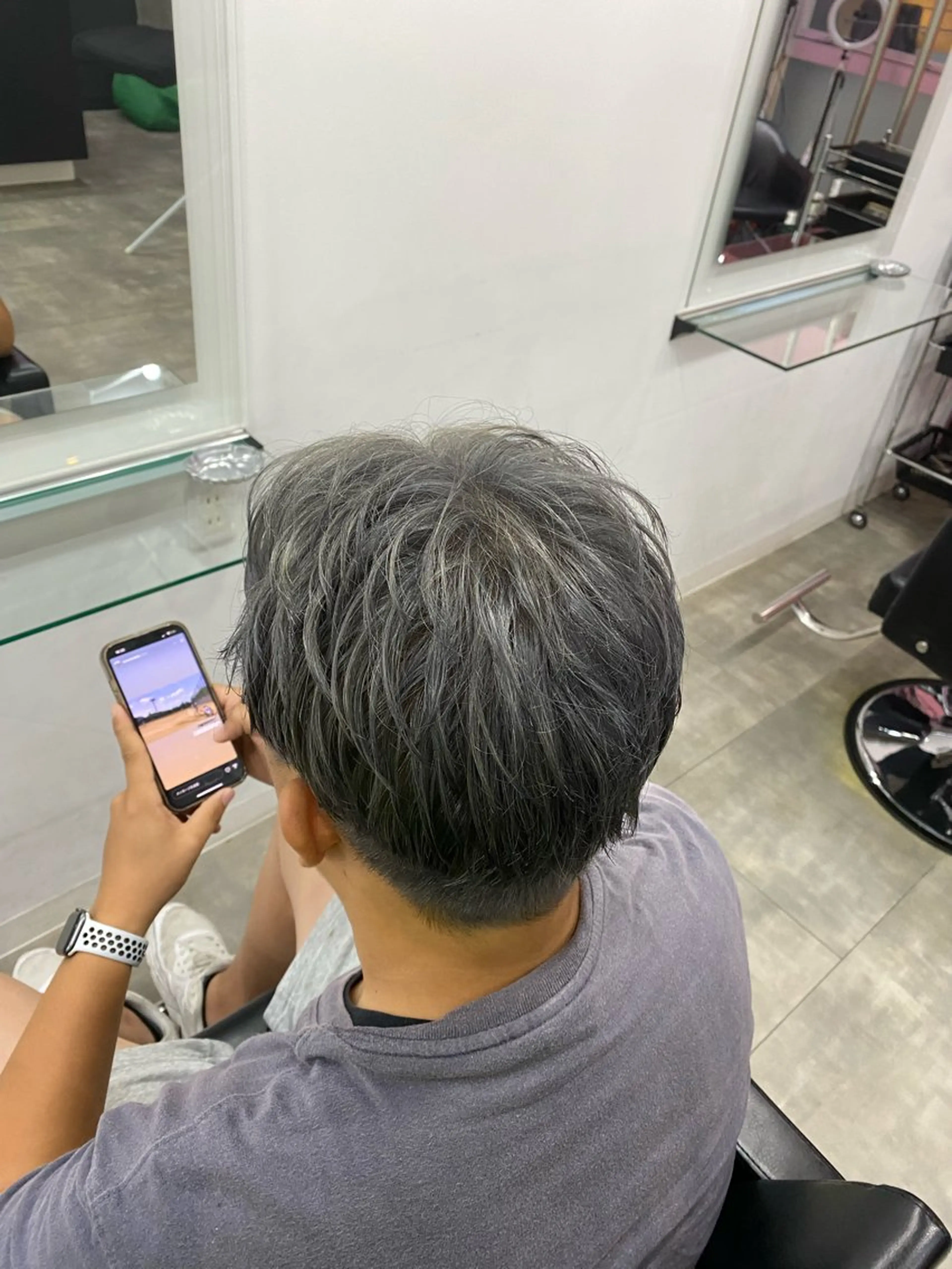 カラー ハイトーンカラー シルバー 心斎橋 /ブリーチ/ショウマのヘアスタイル