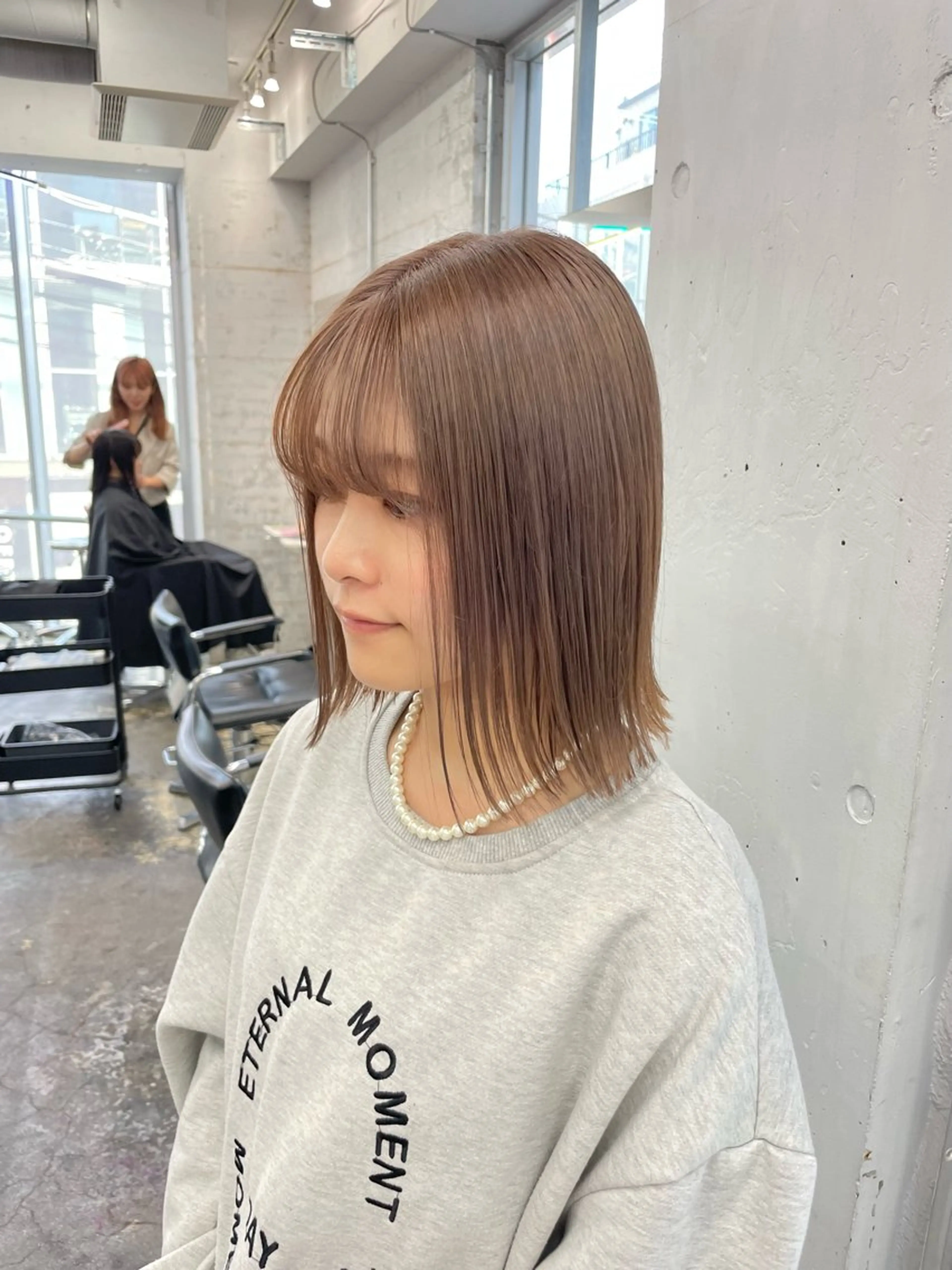 【エクステ外し💛】カット＋カラー＋韓国式水トリートメントの写真