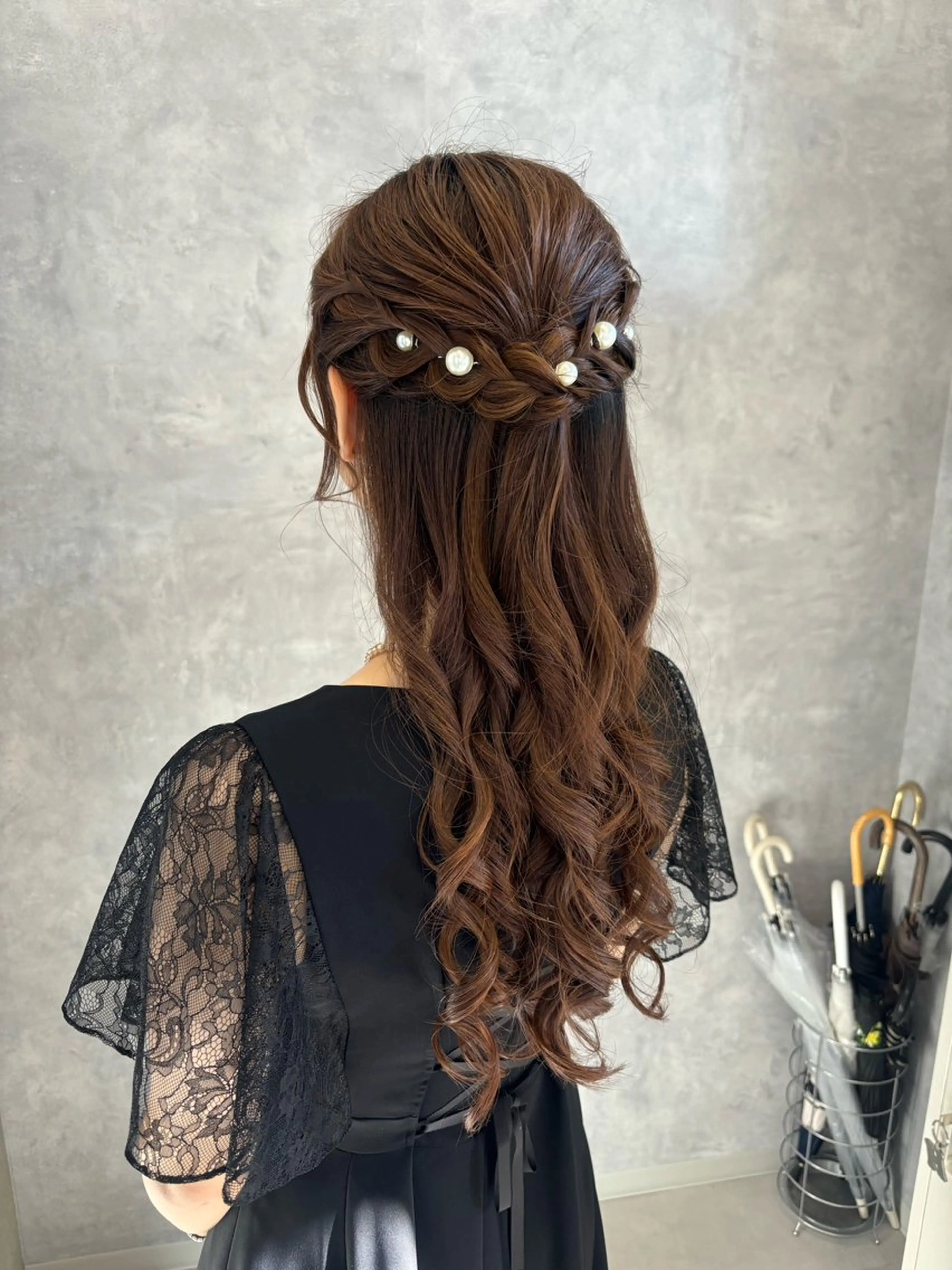 ロング ヘアアレンジ ヘアセット NUMBER_ ユイナのヘアスタイル