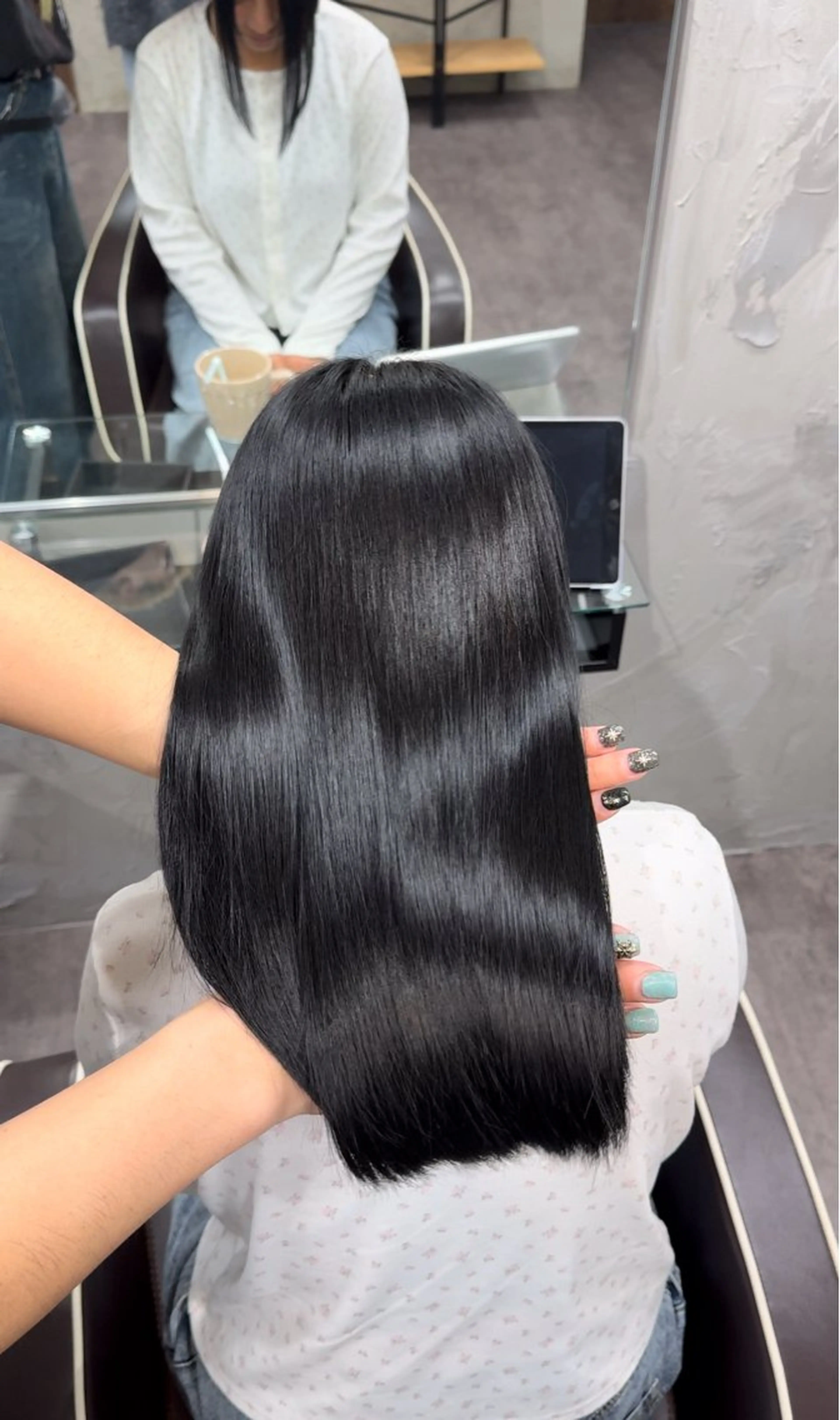 セミロング カラー 髪質改善 トリートメント NEOSALON Blast所属・デザイン/美髪カラー 艶職人/福井SHUNのヘアスタイル