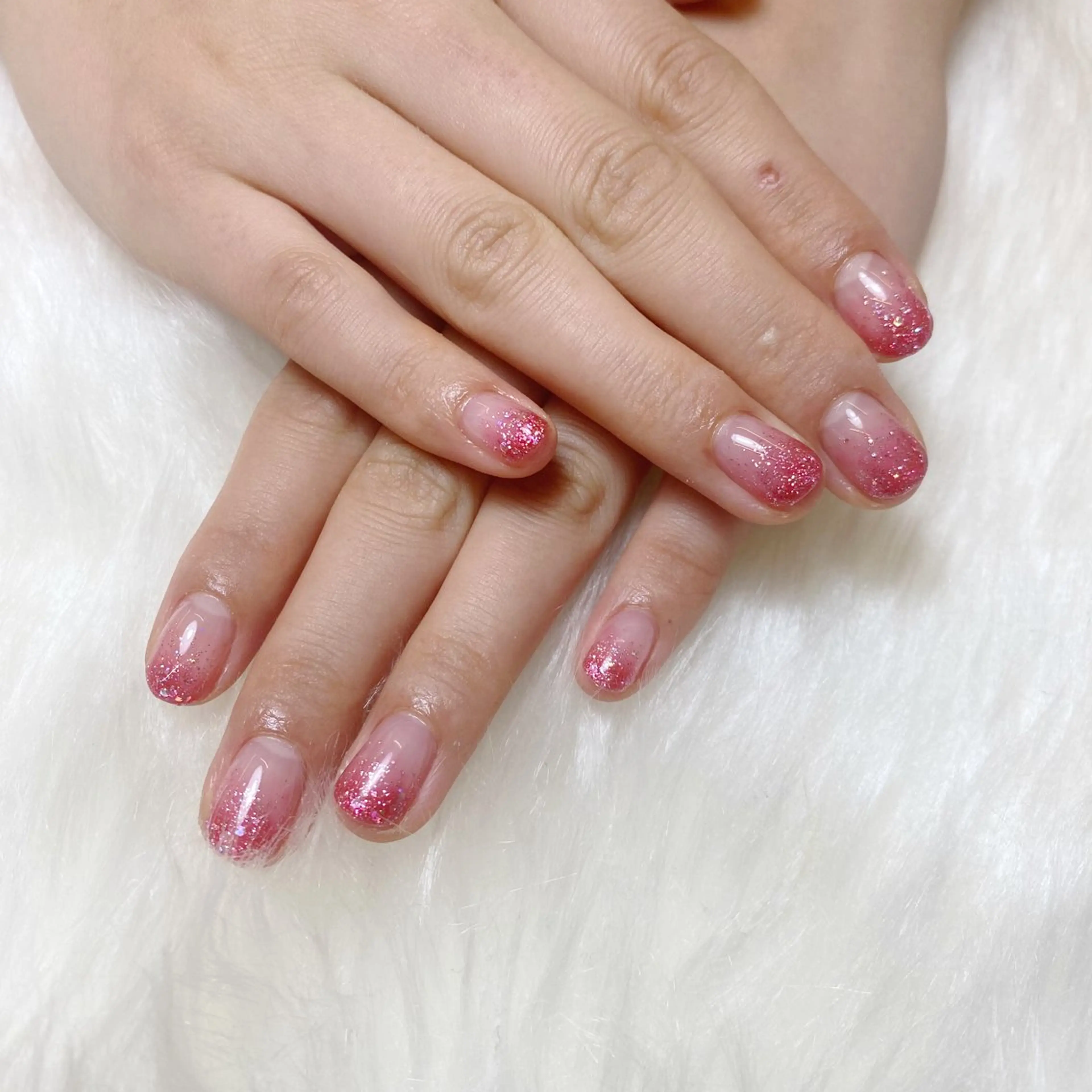 ネイル ブルー 長さ出し フラッシュネイル フットネイル フレンチネイル fein. miku🎀🍼のネイルデザイン