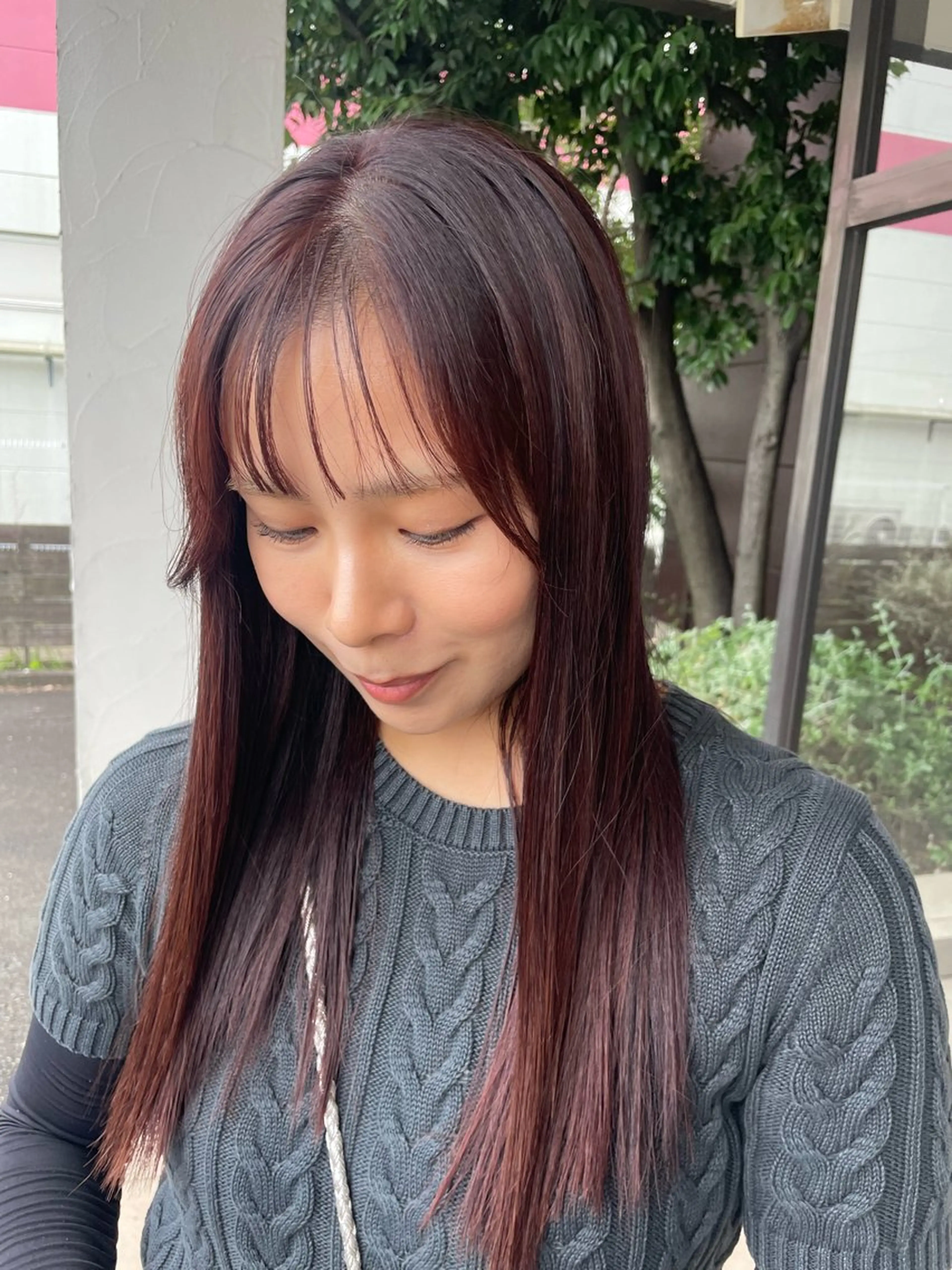 ロング カラー 梨子🐣艶カラー🌈 ダメージレス💖のヘアスタイル