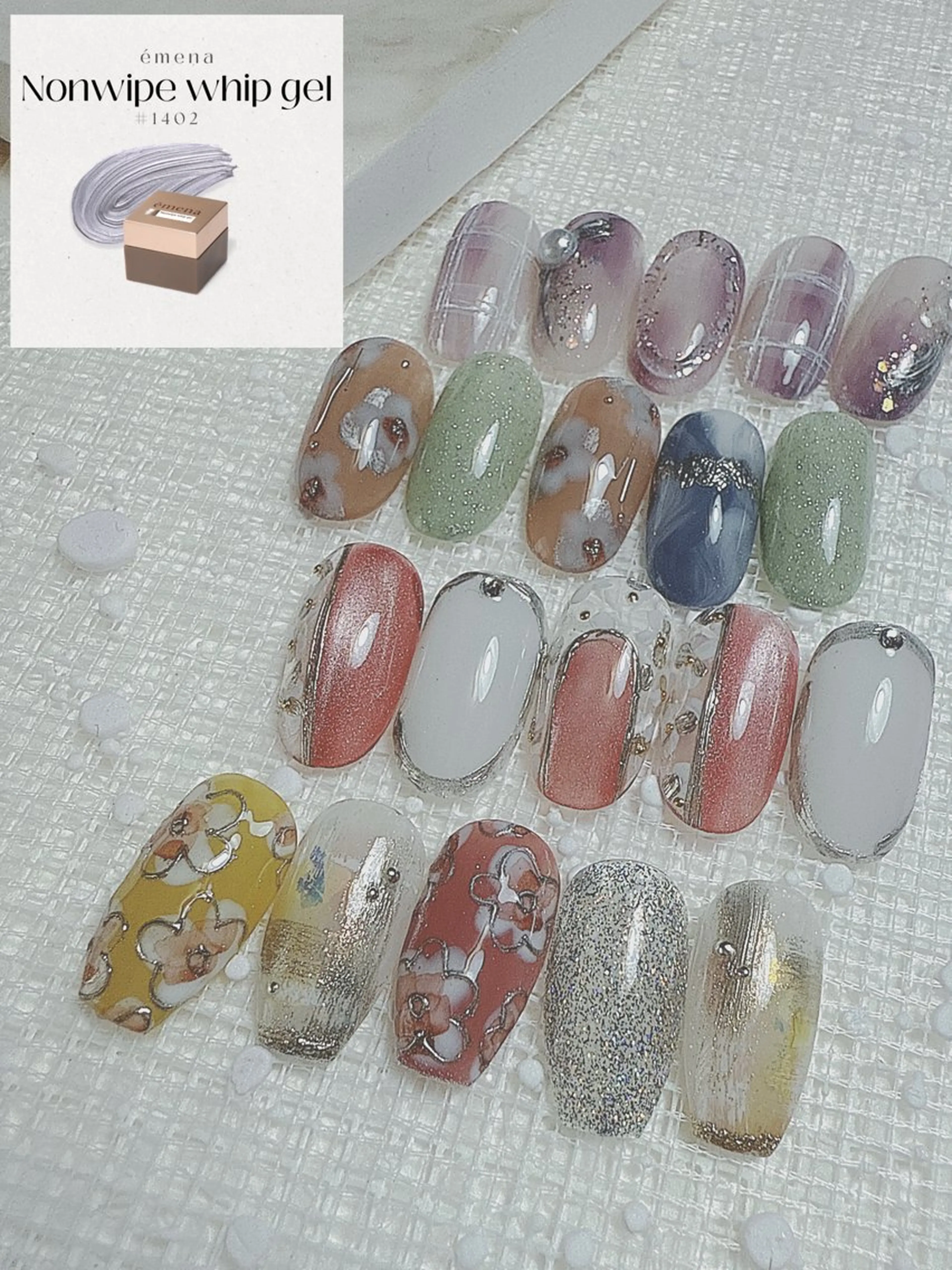 ネイル フラワーネイル ジェルネイル ミラーネイル ニュアンスネイル ハンドネイル 大村 紬華のネイルデザイン