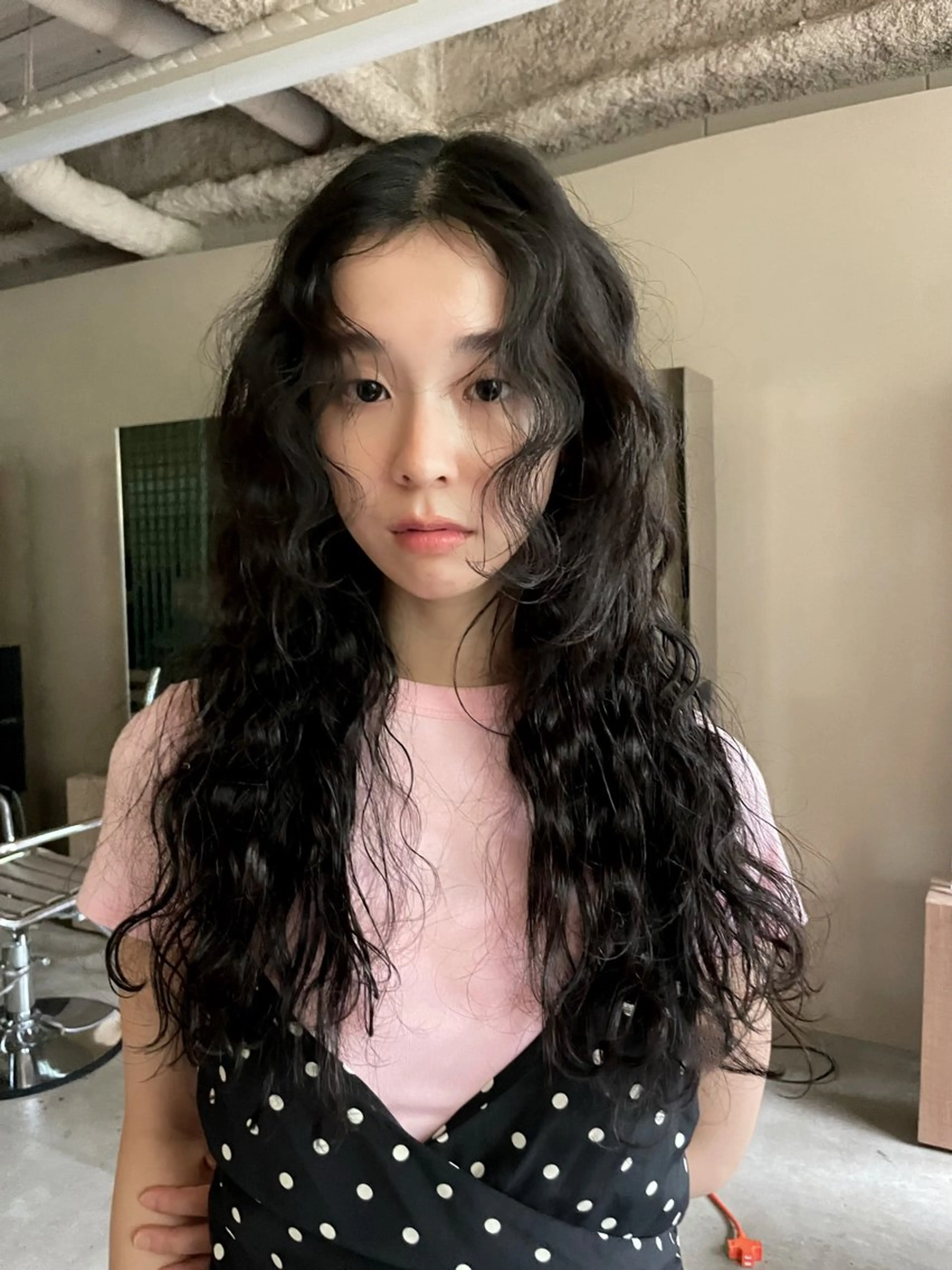 ロング パーマ 木村 桃子のヘアスタイル