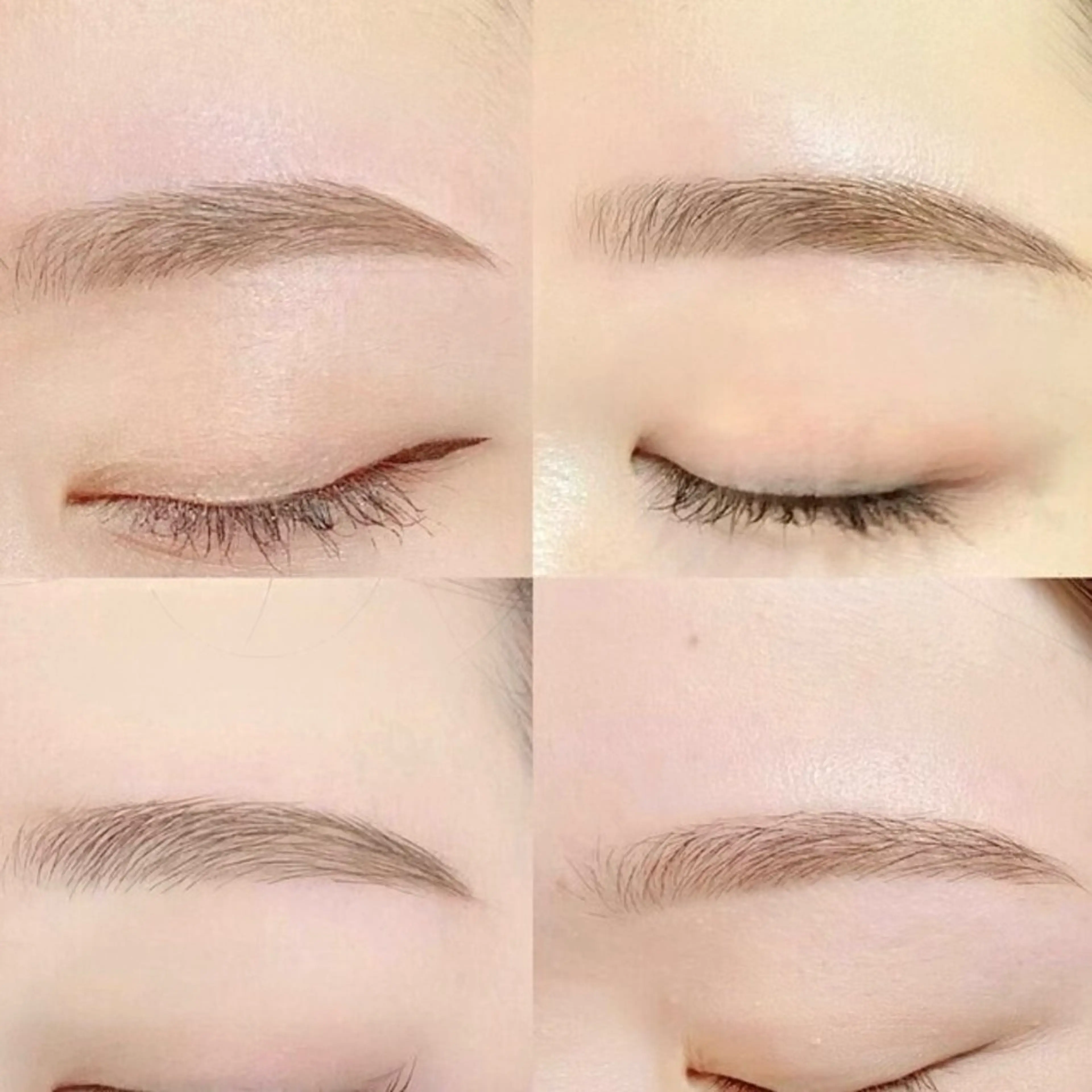 【眉毛】 アイブロウワックス+間引き(毛量調整)＋メイク仕上げの写真