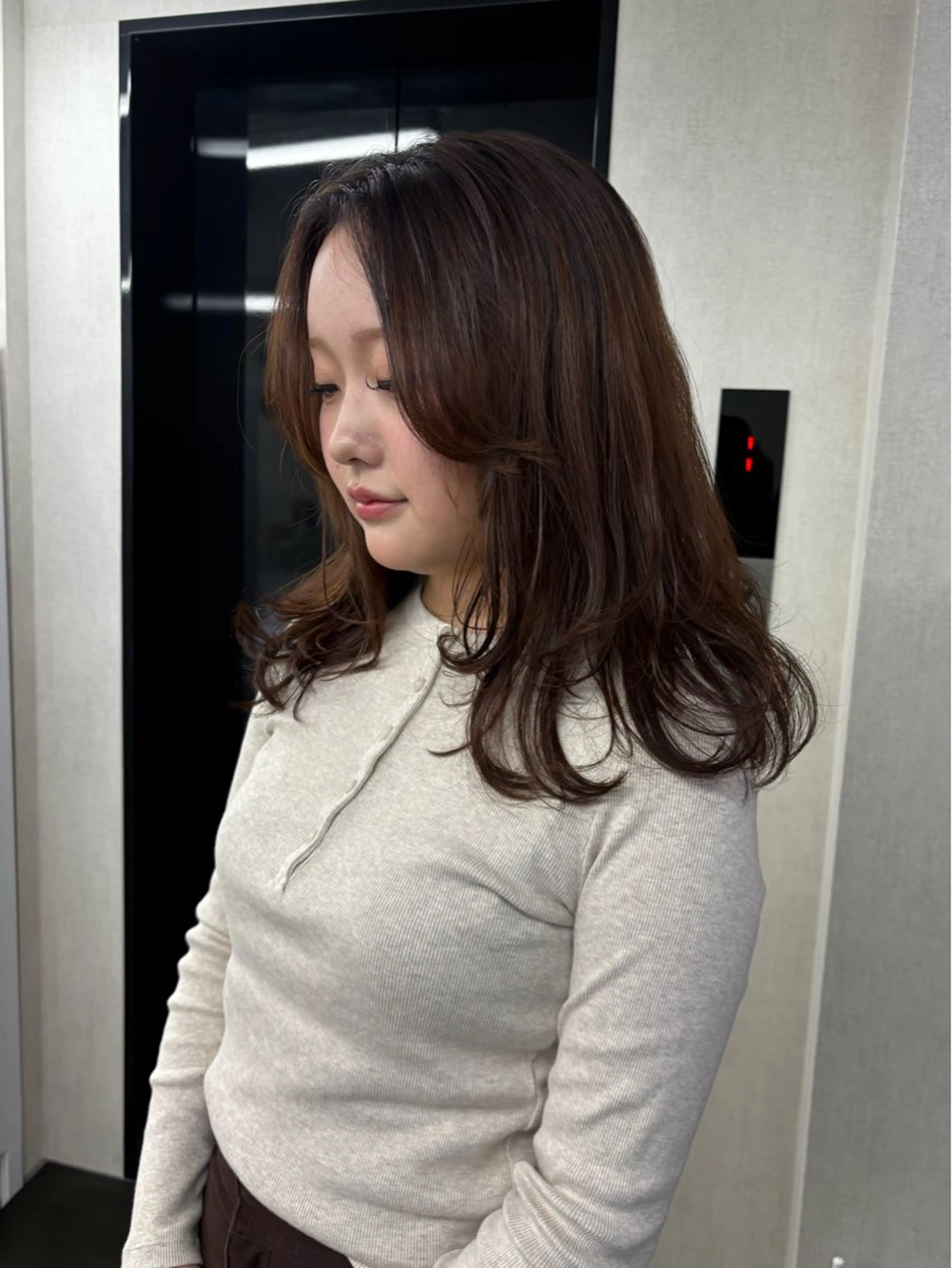 セミロング カット トリートメント Kiji所属・Kiji kannaのヘアスタイル