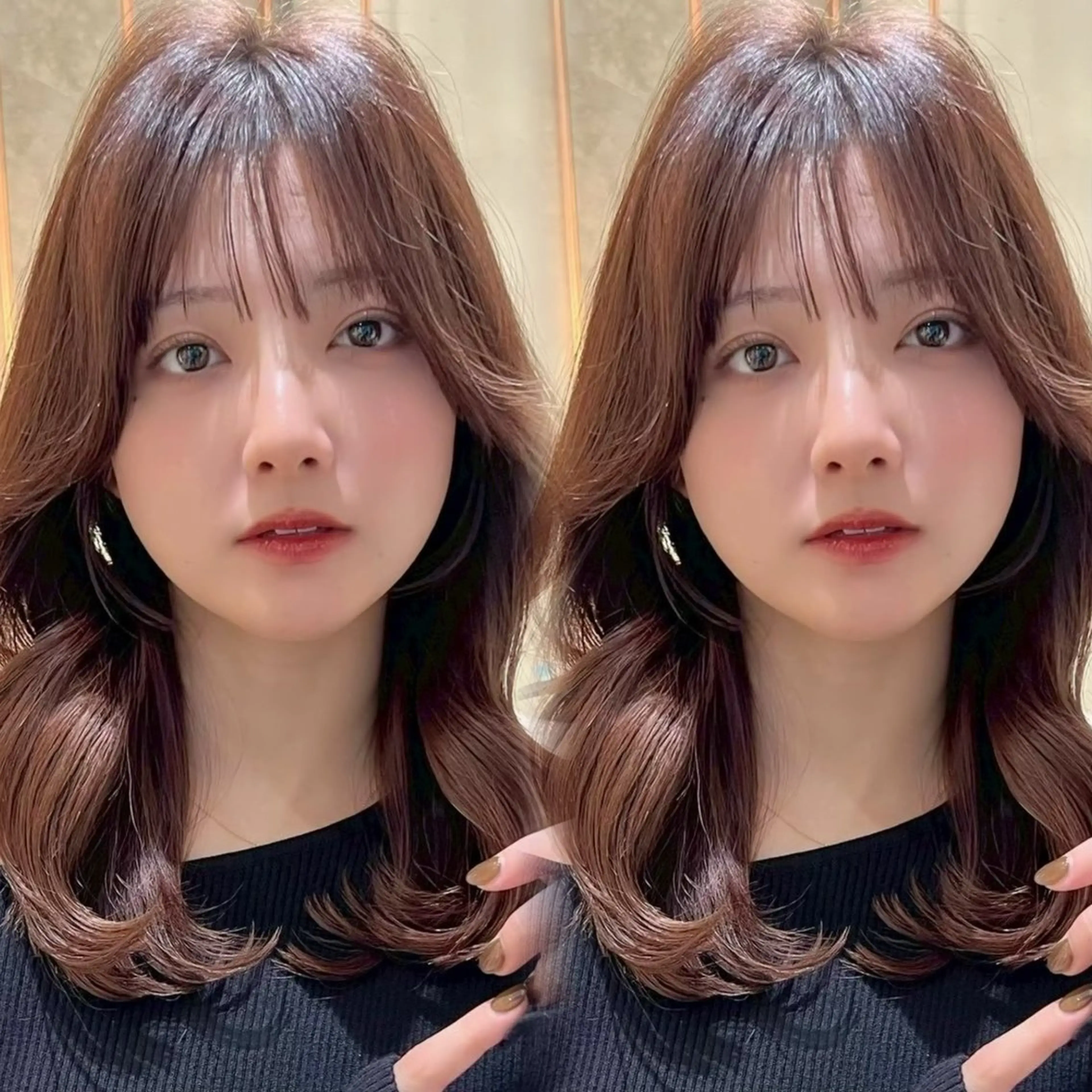 セミロング 高屋敷 陸のヘアスタイル