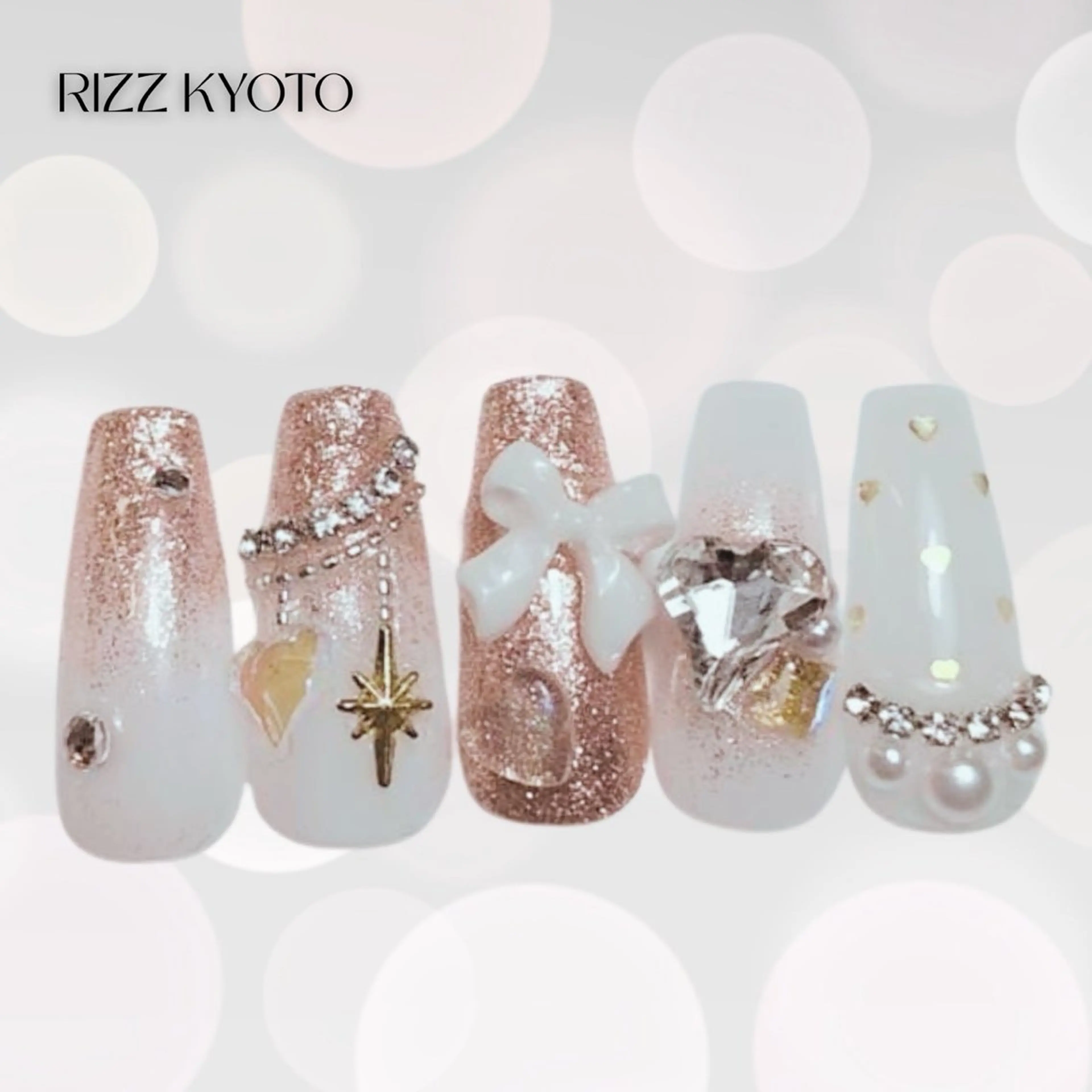 ネイル ネイルチップ ハンドネイル RIZZ KYOTO ゆうのネイルデザイン