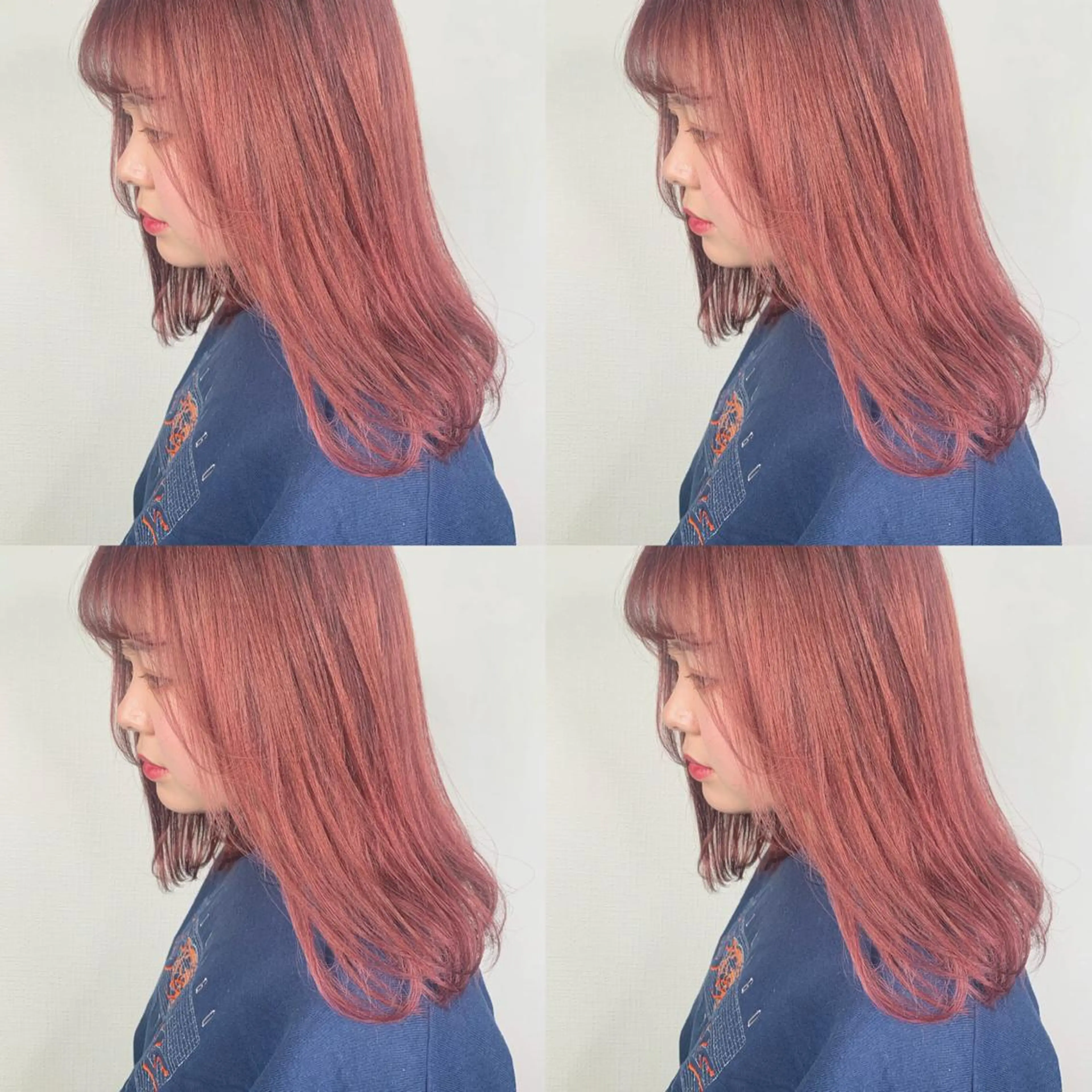 ミディアム ヘアカラー 袴田 伊代のヘアスタイル