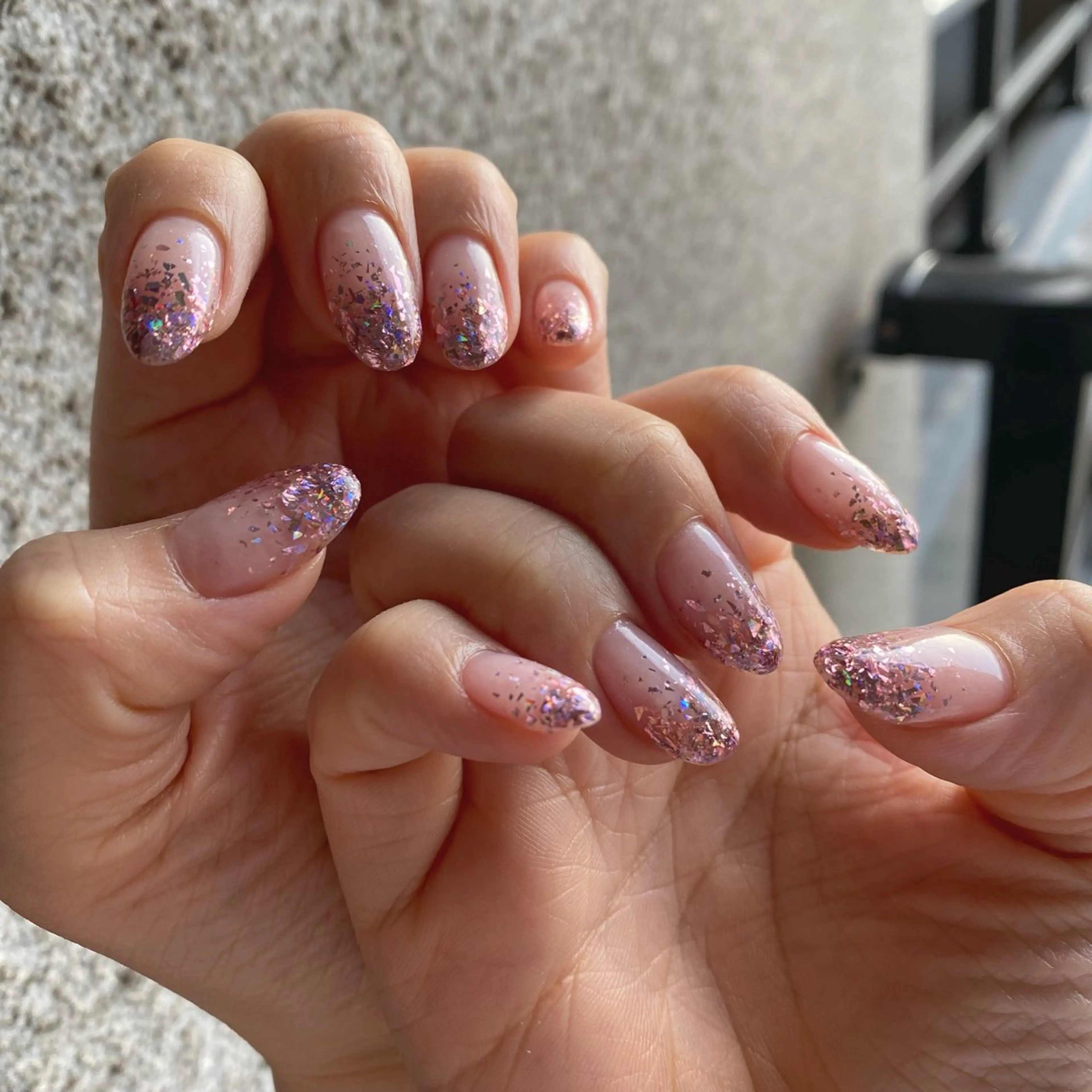 ネイル ラメ(グリッター) ラメグラデーション ワンカラーネイル lol's所属・lol's na2のネイルデザイン