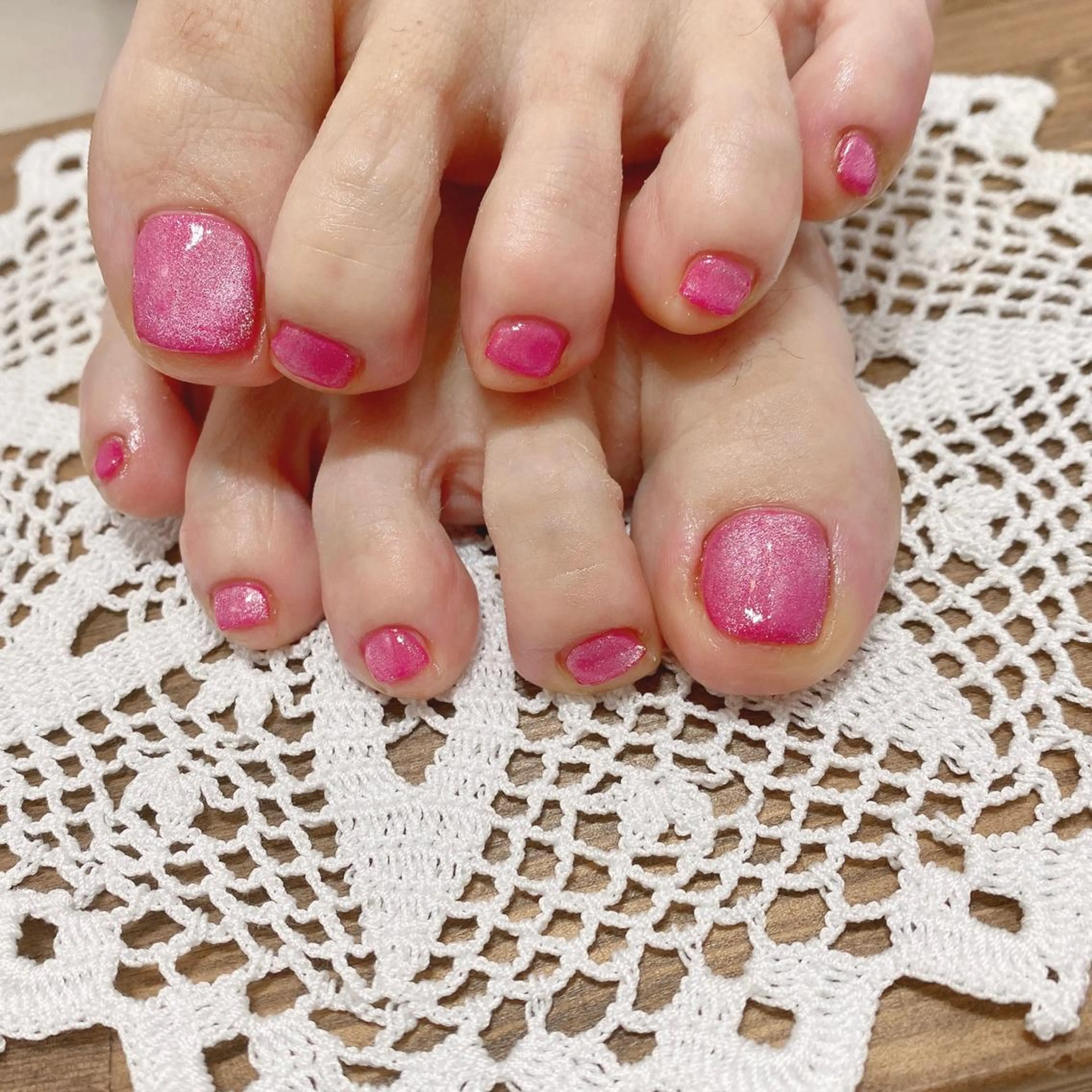 オフ込み90〜120分　フット👣ジェル・ワンカラー/グラデーション/フレンチ・アート2,3本程度の写真