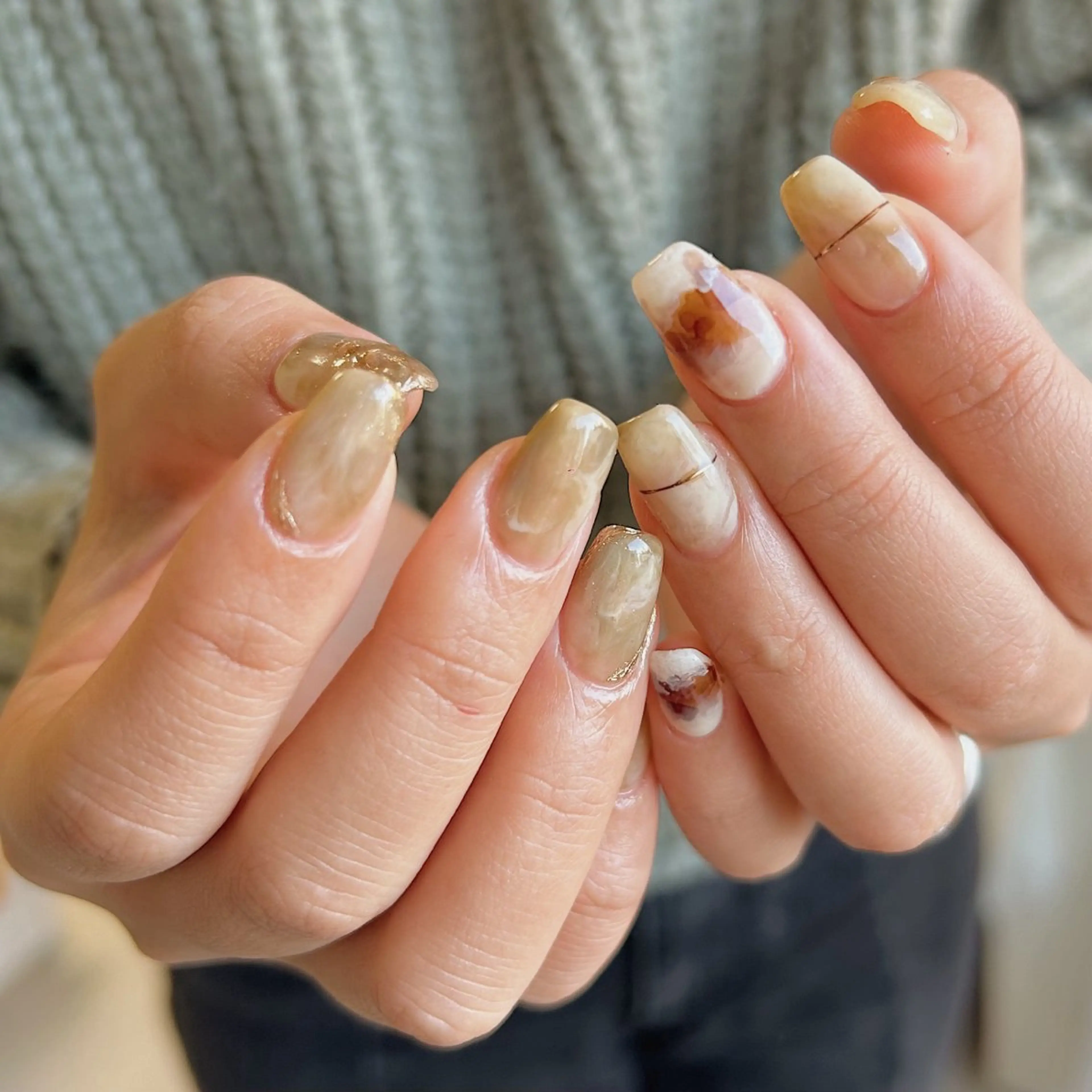 ネイル ハンドネイル Lull ネイル/ HBL/ハンドケアのネイルデザイン