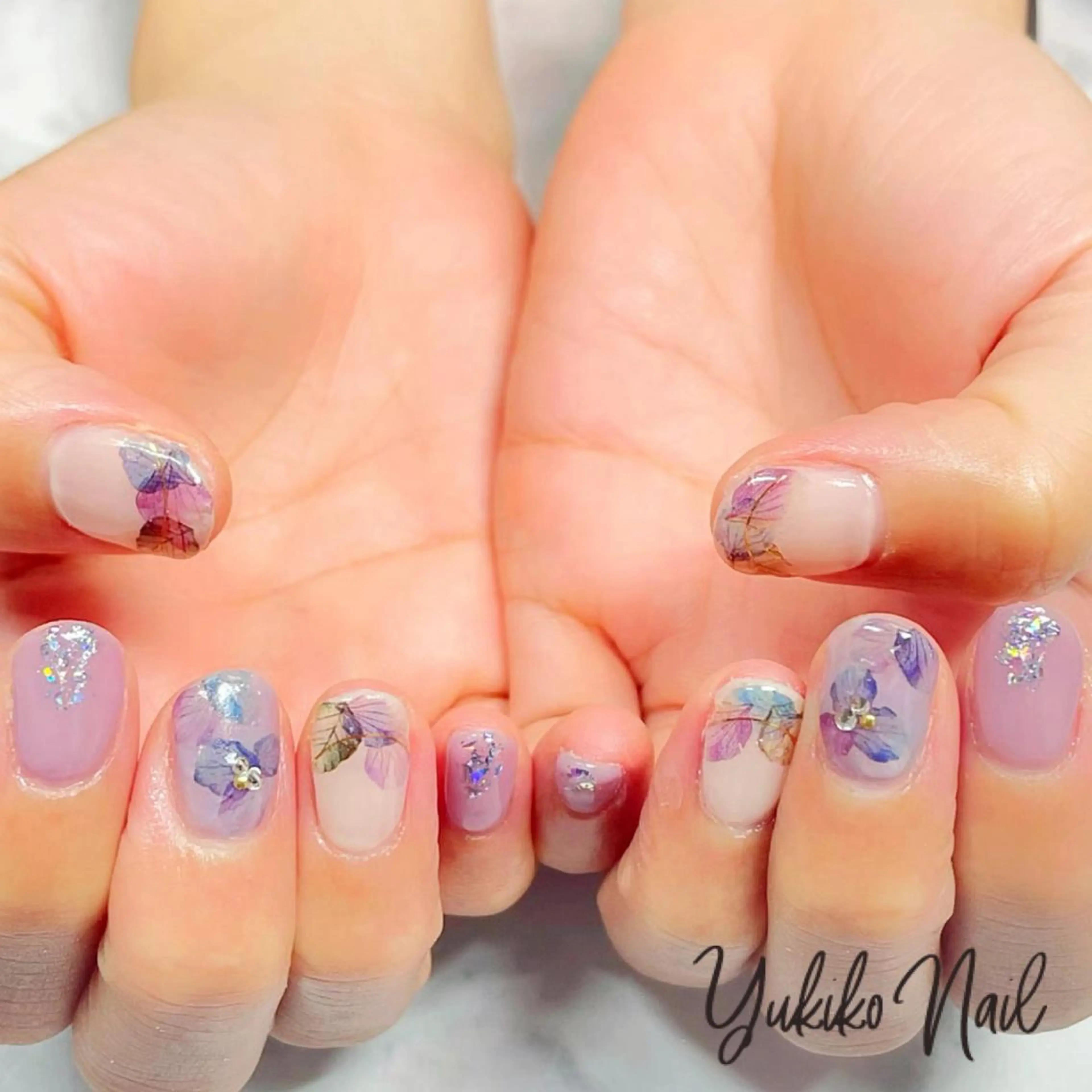 ネイル フラワーネイル ハンドネイル ユキコ ネイルのネイルデザイン