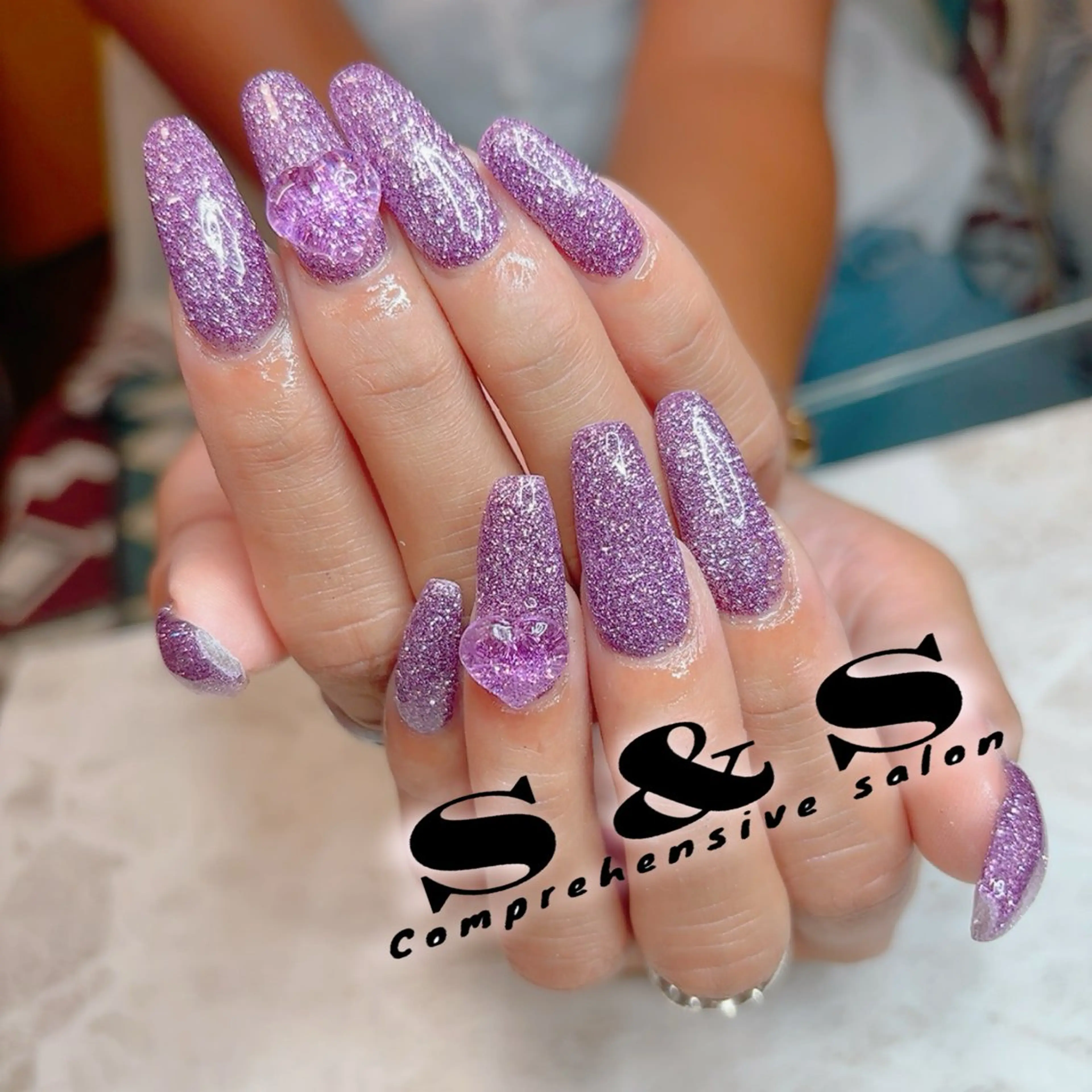 ネイル キラキラネイル ラメ(グリッター) S&S 村田小百合のネイルデザイン