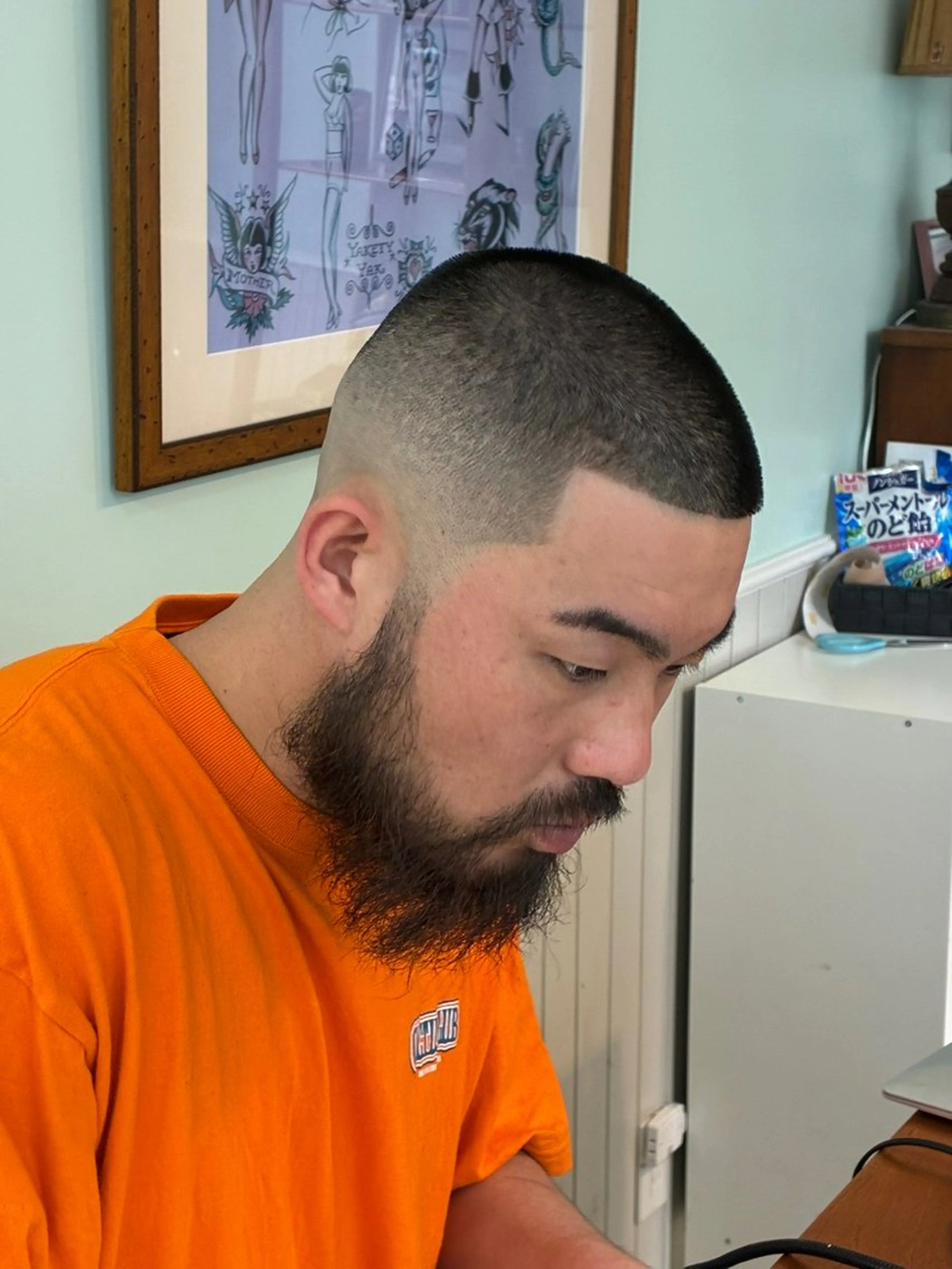 ショート barberspoint所属・💈フェードカット なす💈のヘアスタイル