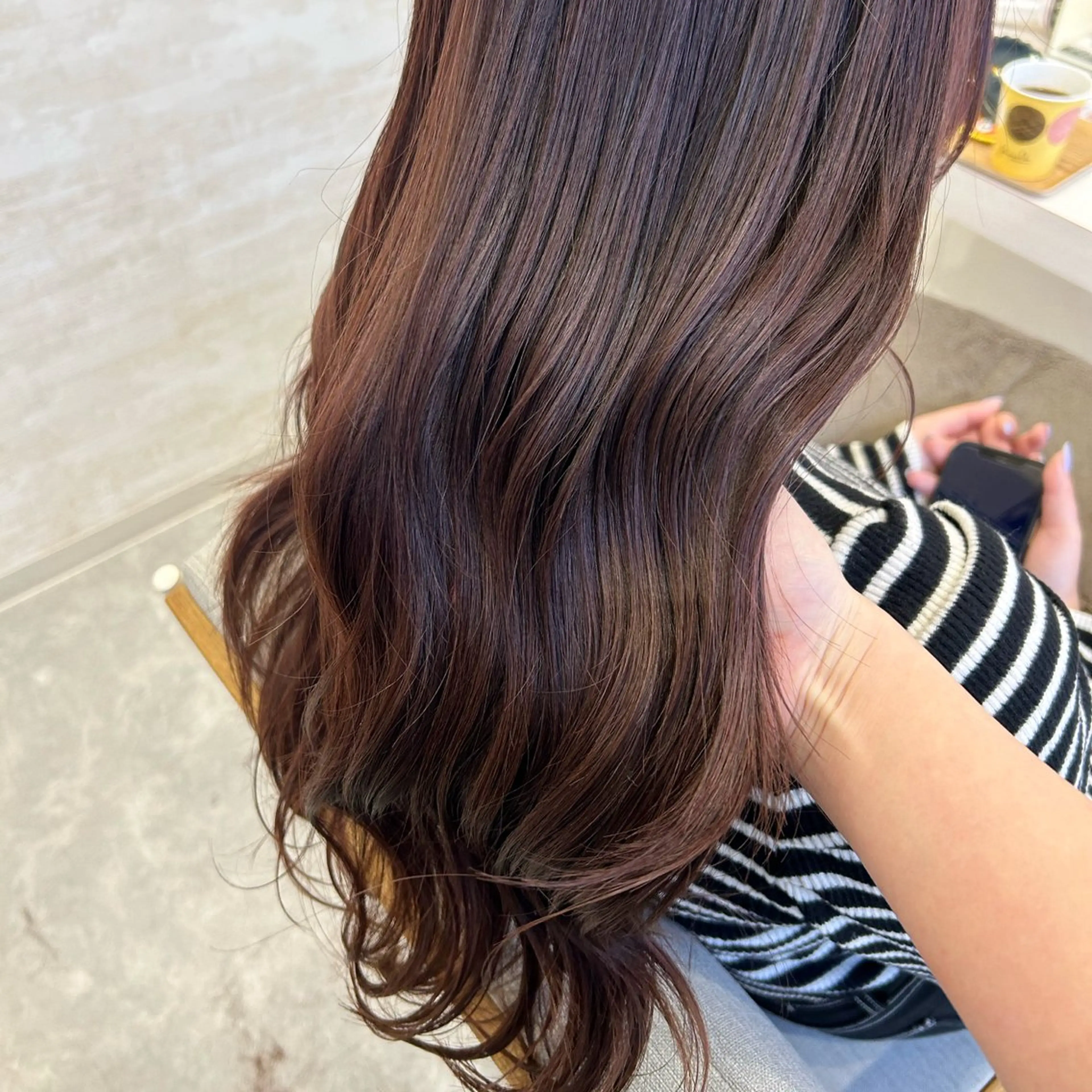 ロング カラー ヘアアレンジ カット ヘアカラー トリートメント 髪質改善&艶感カラー 🪄岡井美結のヘアスタイル