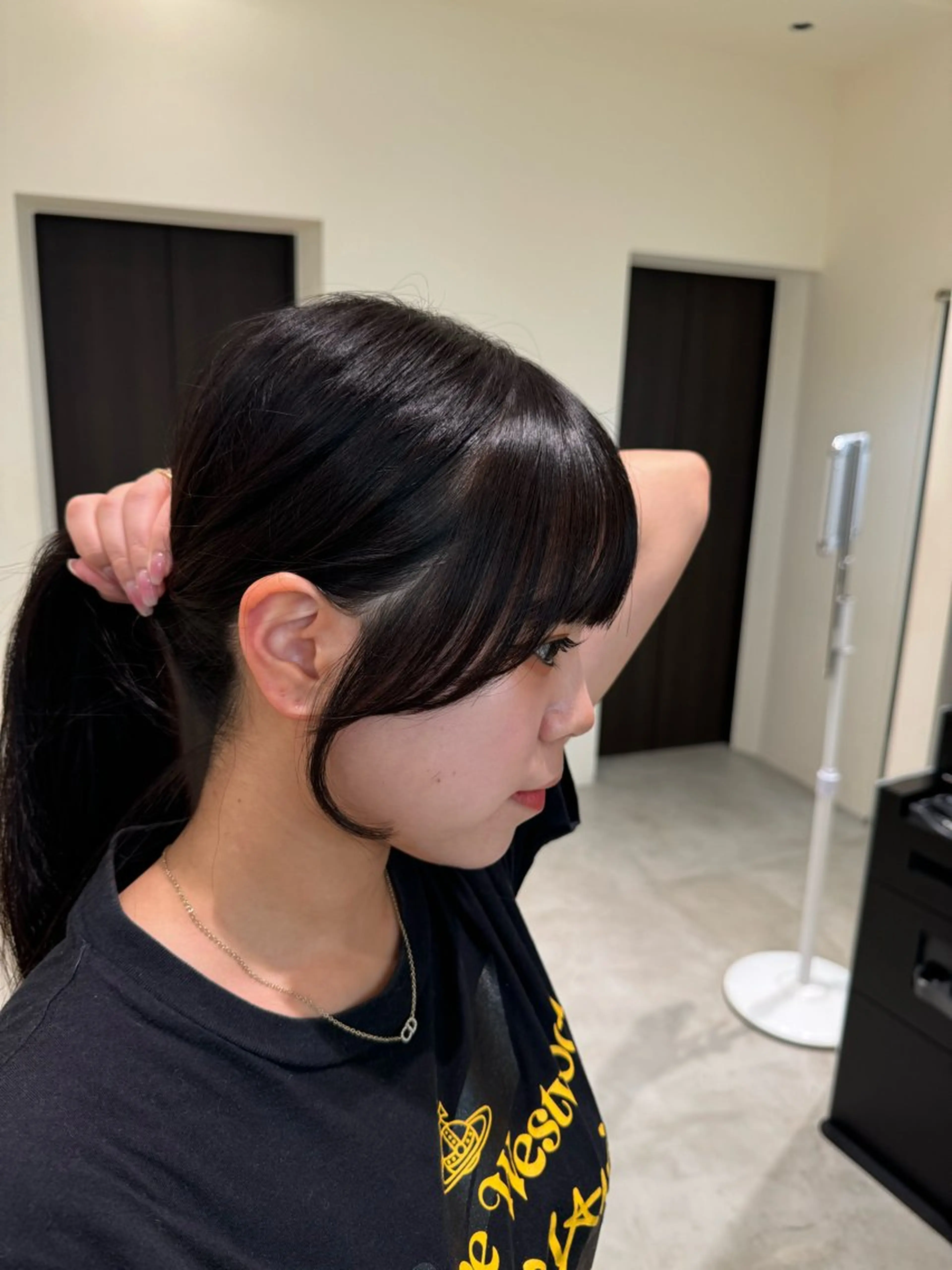 ミディアム カット 銀座/前髪顔まわり/ 透明感カラー/danのヘアスタイル