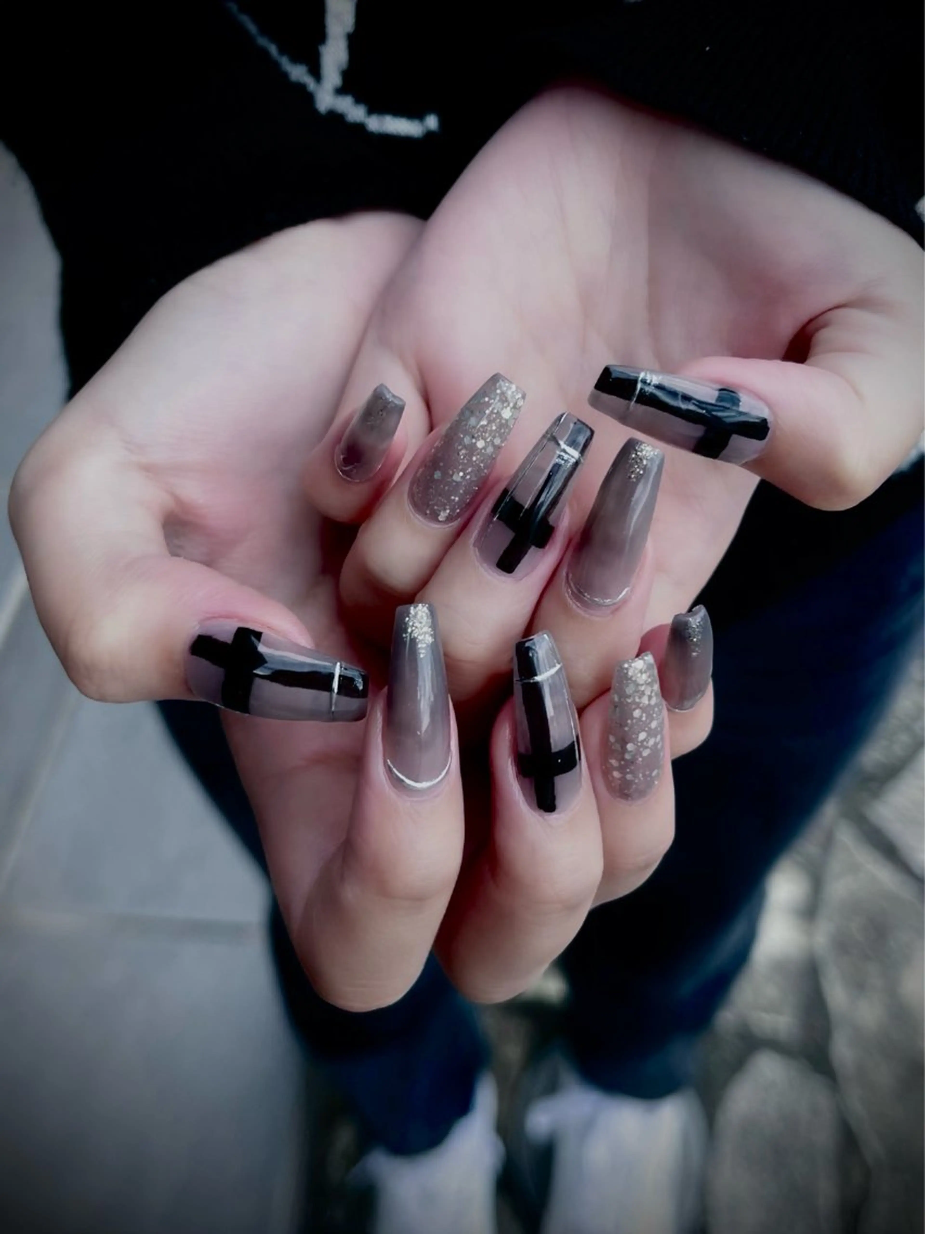 ネイル キラキラネイル マグネットネイル ワンカラーネイル スカルプネイル ワンホンネイル nine.🦋 YUKOのネイルデザイン